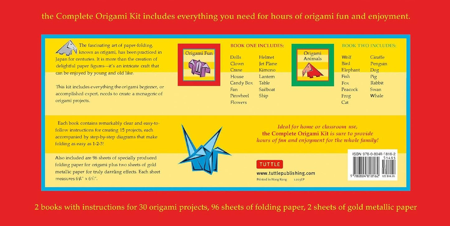 Hot The Complete Origami Kit: Kit with 2 Origami How-to Books, 98 Papers, 30 Projects: This Easy Origami for Beginners Kit is Great for Both Kids and Adults
