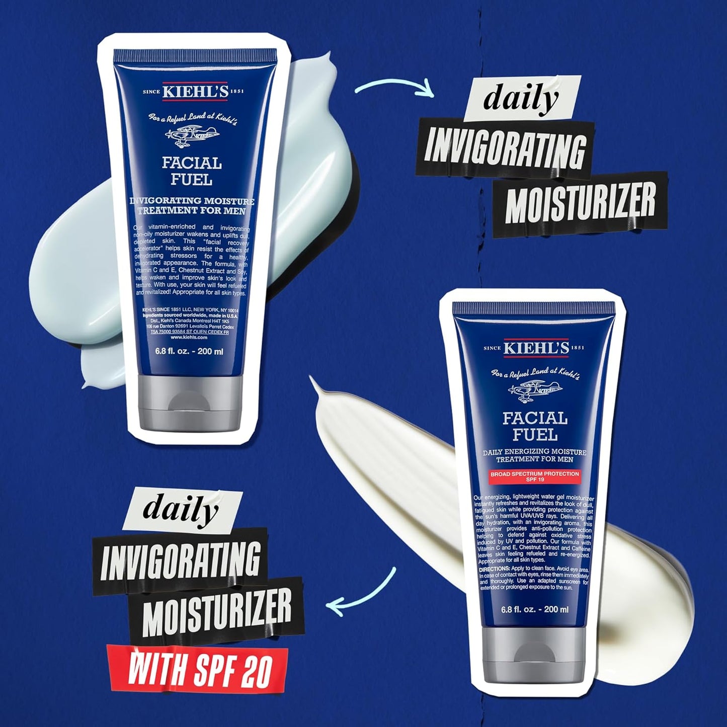 HotKiehl's Facial Fuel Moisturizer, Men's Face Cream, with Vitamin C and Caffeine that Contain Antioxidants to Help Energize and Reduce Dullness, Non-Greasy, Paraben-free, Sulfate-free