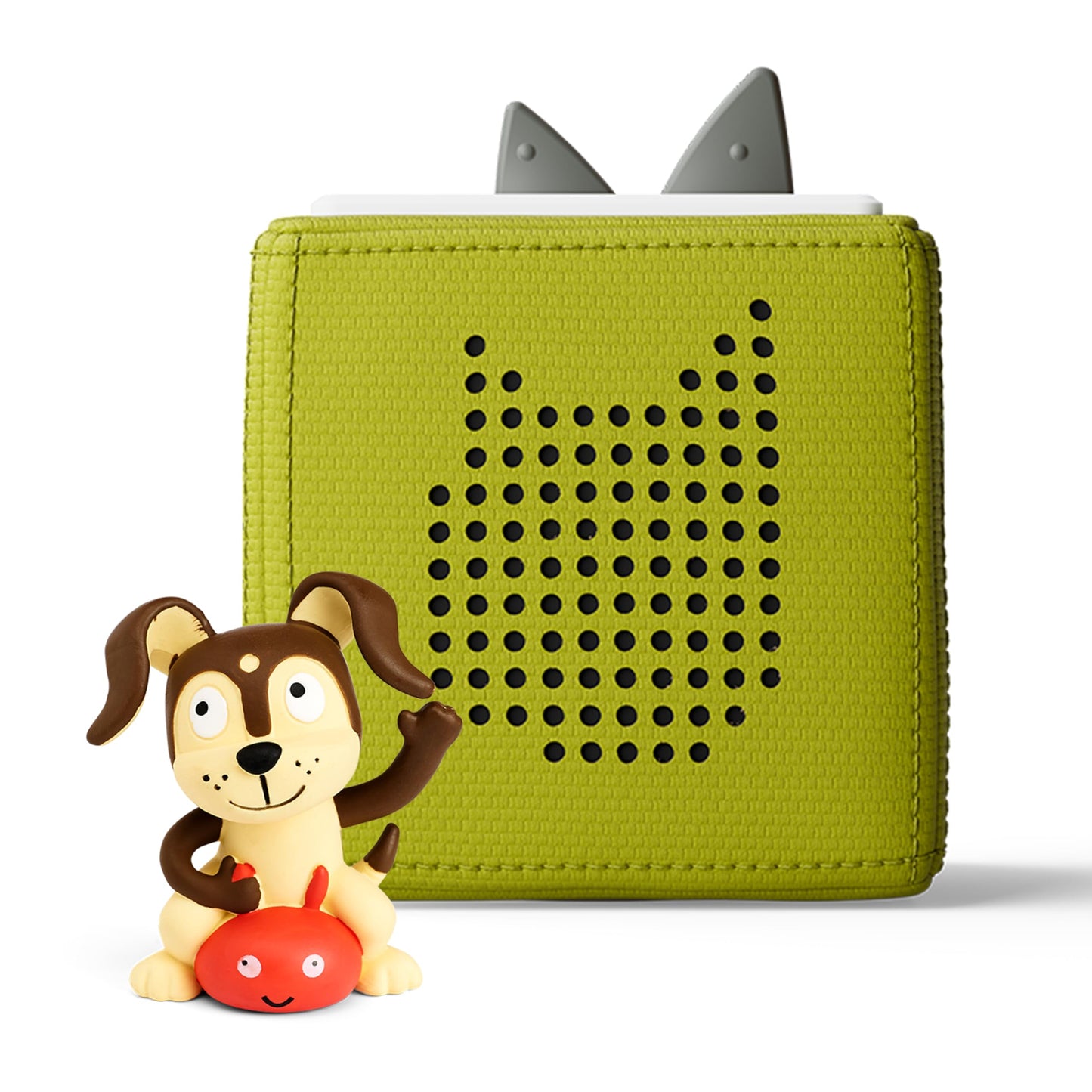 Hot Toniebox 1 Audio Player Starter Set with Playtime Puppy - Listen, Learn, and Play with One Huggable Little Box - Light Blue