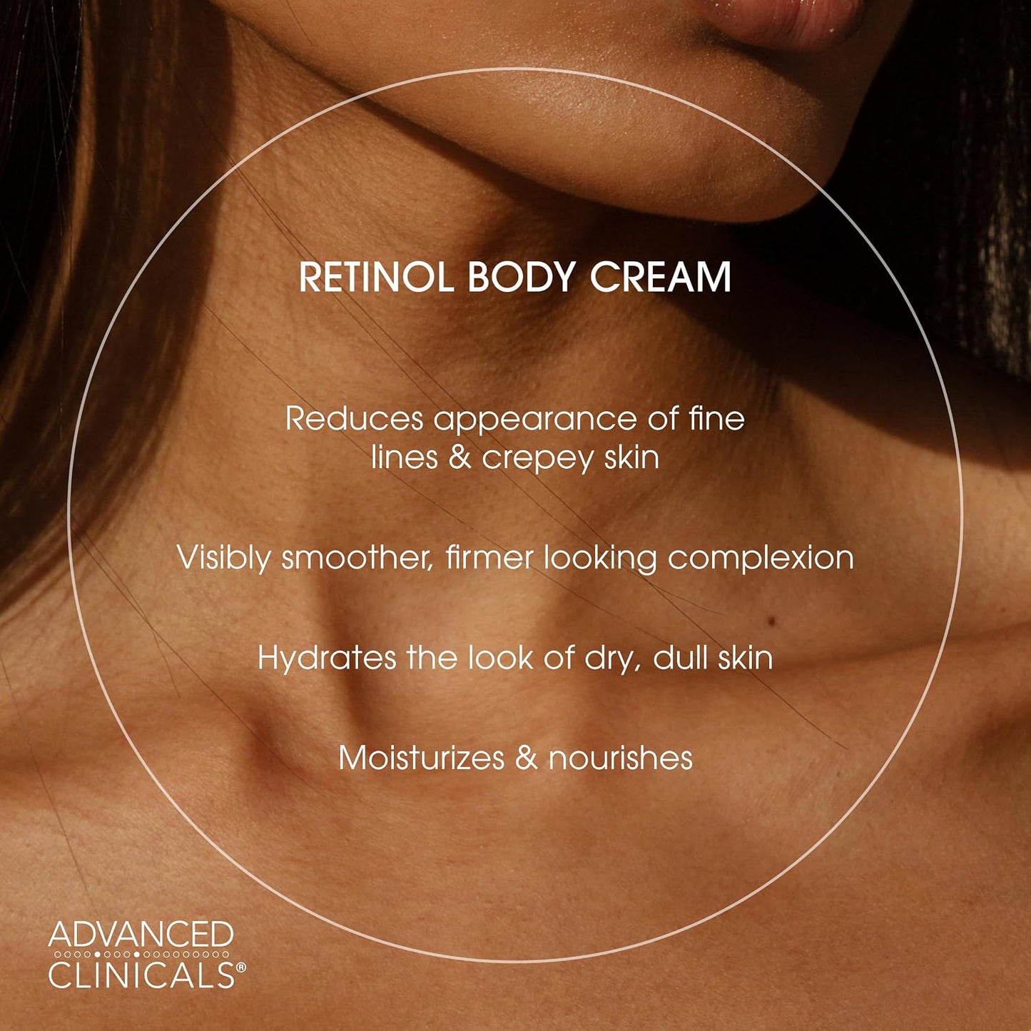 HotAdvanced Clinicals Retinol Body Lotion & Face Moisturizer | Visible Anti Aging Skin Care Retinol Body Cream For Women & Men Targets Look Of Fine Lines, Wrinkles, & Crepe Looking Dry Skin, 16 Ounce