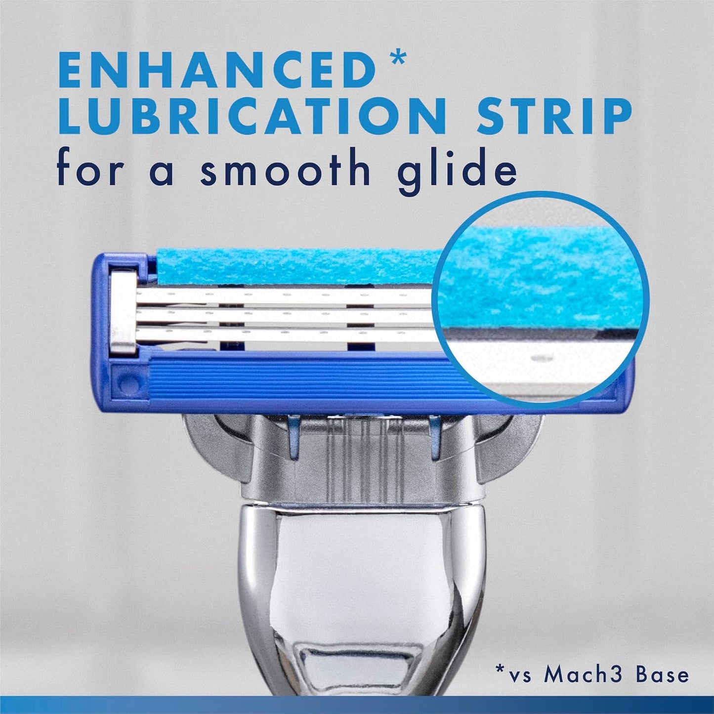 HotGillette Mach3 Turbo Razors for Men, 1 Handle, 4 Blade Refills