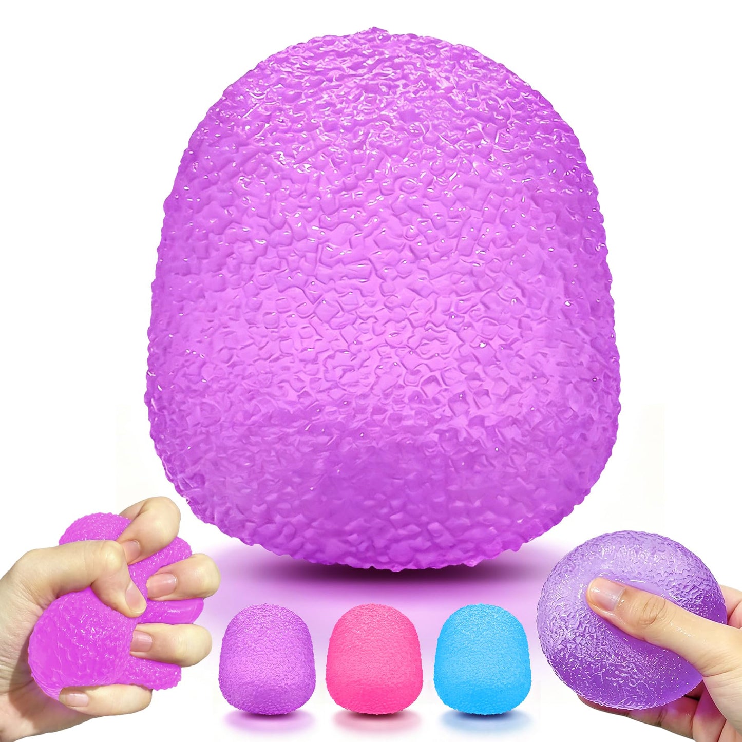 Hot 2Pcs Jellyfish Squeeze Toys, Drop Malt Sugar Balls Relieve Stress, Fidget Toy with a Super Solid for Kids, Sensory Toys for Anxiety and Stress Relief, Summer Party Gifts for Kids and Adult