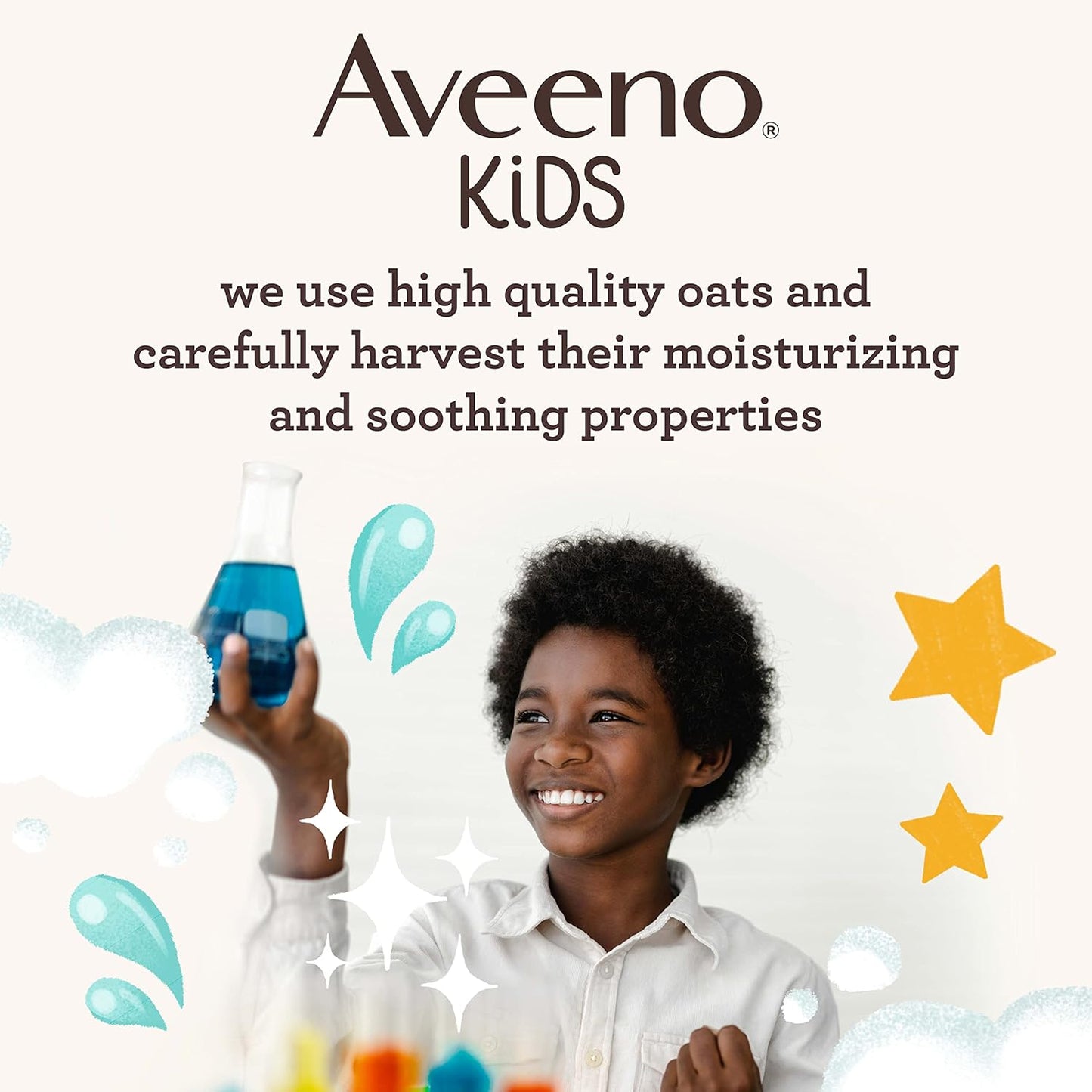 HotAveeno Kids Sensitive Skin Face and Body Wash with Oat Extract, Gently Washes Away Dirt and Germs Without Drying, Tear-Free, Hypoallergenic Kids Body Wash, 18 fl. oz, 2 Pack