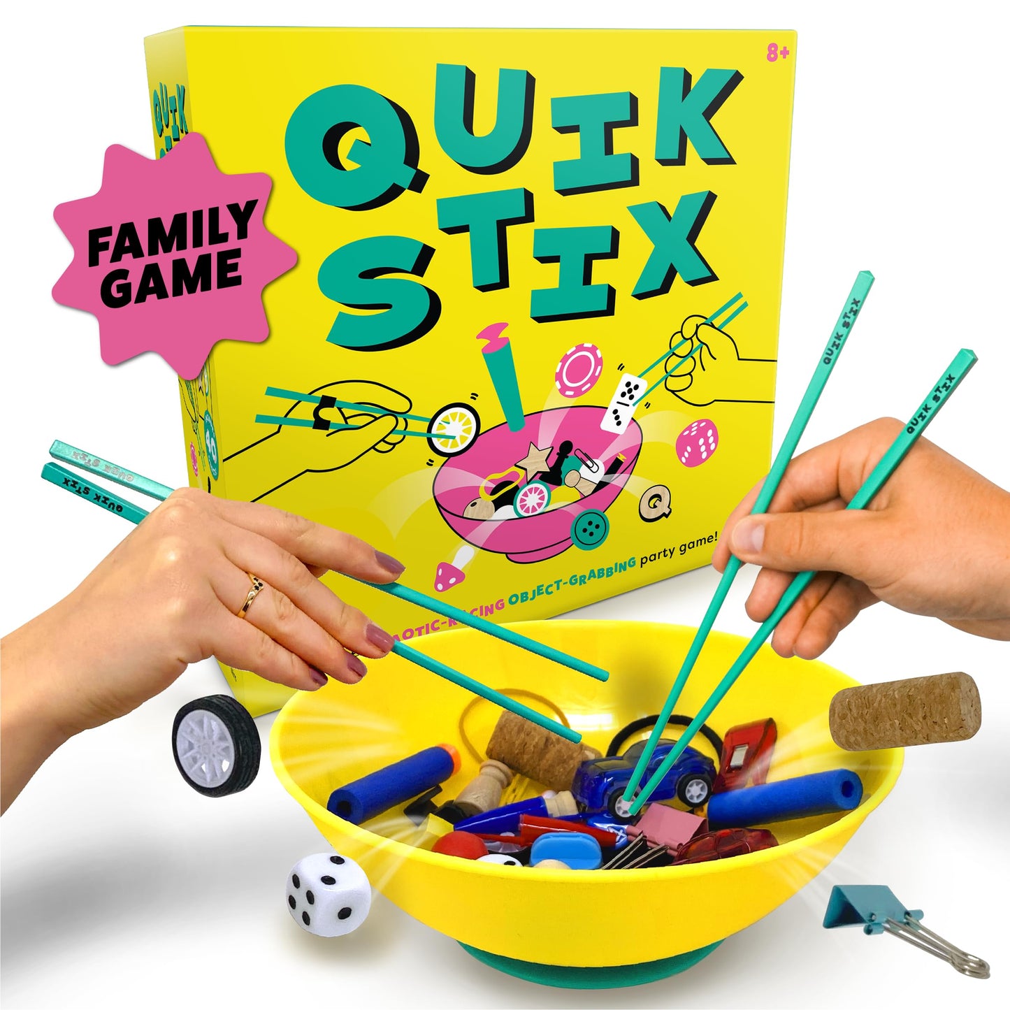 HotSnort Funny – The Oinkredible You Laugh You Lose Party Game | Family Games for Kids and Adults | 150 Challenge Cards, 5 Pig Snouts & Mud Tokens | Funny Games for Friend & Family, 4-8 Players, Ages 8+