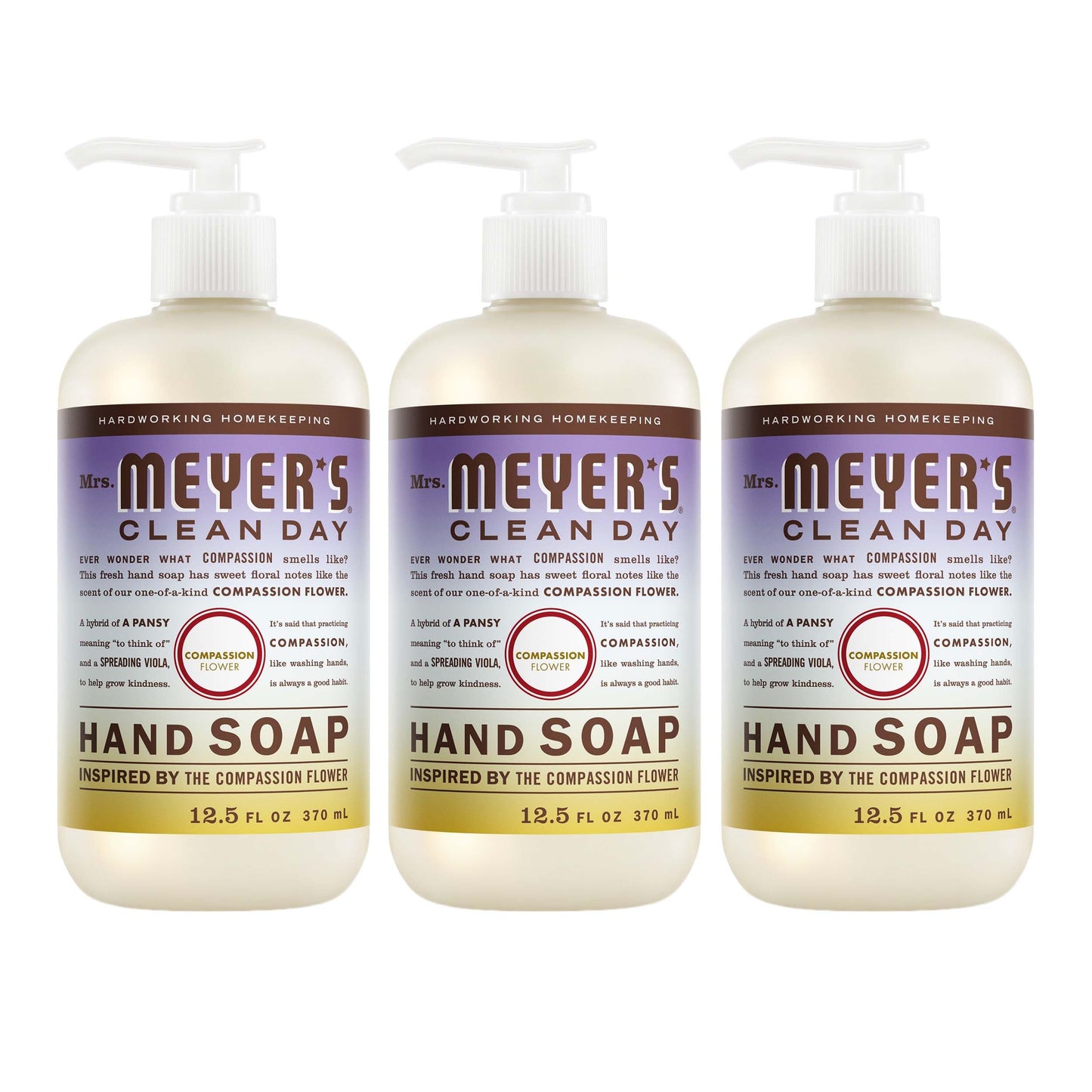 HotMRS. MEYER'S CLEAN DAY Hand Soap, Clementine Scent, 12.5 Fl Oz Bottle - 3 Pack