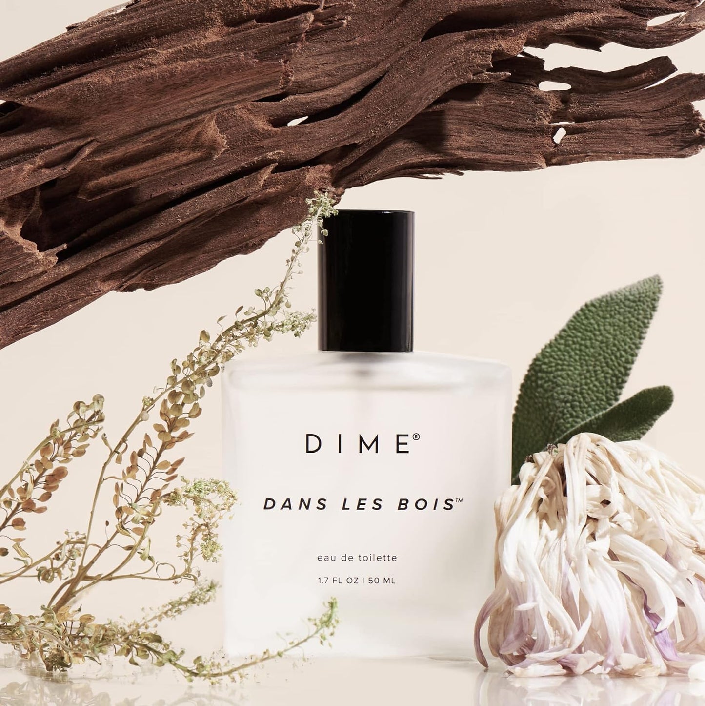 Hot DIME Beauty Perfume Dans Les Bois - Woody Floral Perfume for Women with Cedarwood, Saffron & Night Jasmine, Clean Fragrance, Eau de Toilette, Vegan, 1.7 oz / 50 ml