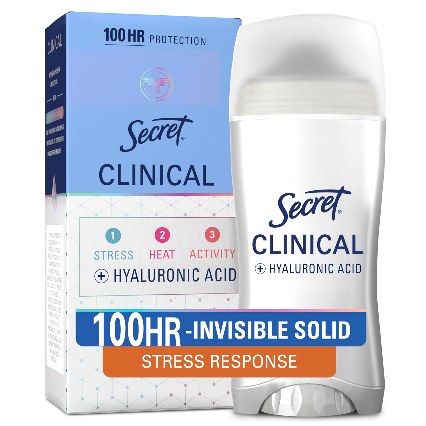 HotSecret Clinical Strength 100HR Defense, Invisible Solid Antiperspirant Deodorant for Women, Paige Bueckers Edition, Triple Threat Sweat Protection, Hyaluronic Acid, Buzzer Beater Berry Scent, 2.6 oz