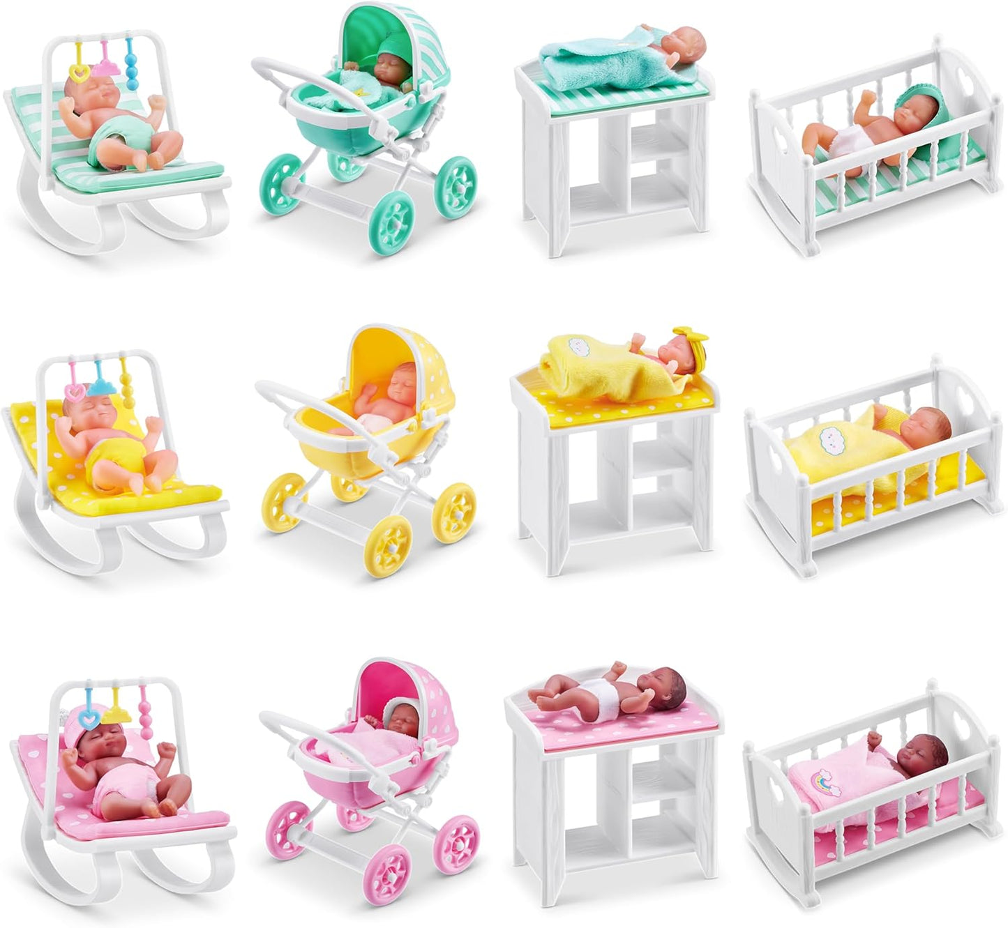 Hot 5 Surprise My Mini Baby Series 1 by ZURU, Collectible Mystery Capsule, Toy for Girls, Realistic Miniature Baby, Playset and Accessories