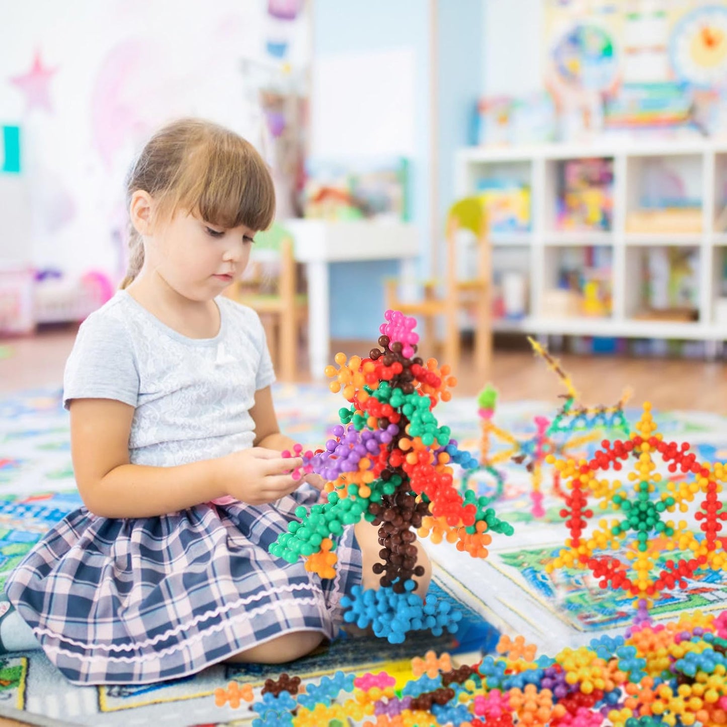 Hot TOMYOU 200 Pieces Building Blocks Kids STEM Toys Educational Discs Sets Interlocking Solid Plastic for Preschool Boys and Girls Aged 3+, Safe Material Creativity