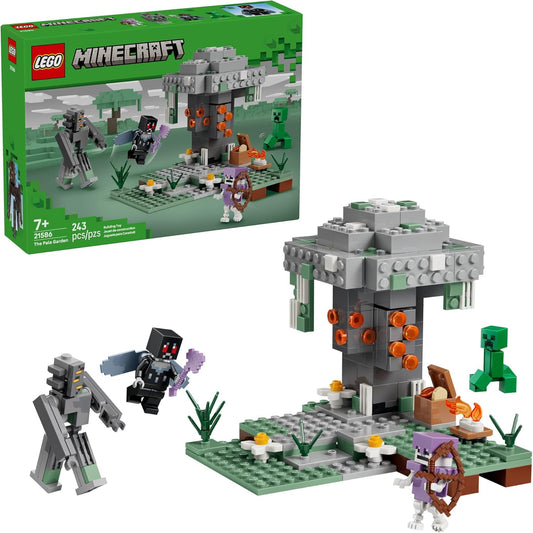 Hot LEGO Minecraft The Pale Garden Building & Pretend Play Toy for Boys & Girls - Video Game Playset & Toy Figures for Kids, Ages 7+ - W/Mothman & Creeper Minifigures - Gift Idea for Birthdays - 21586