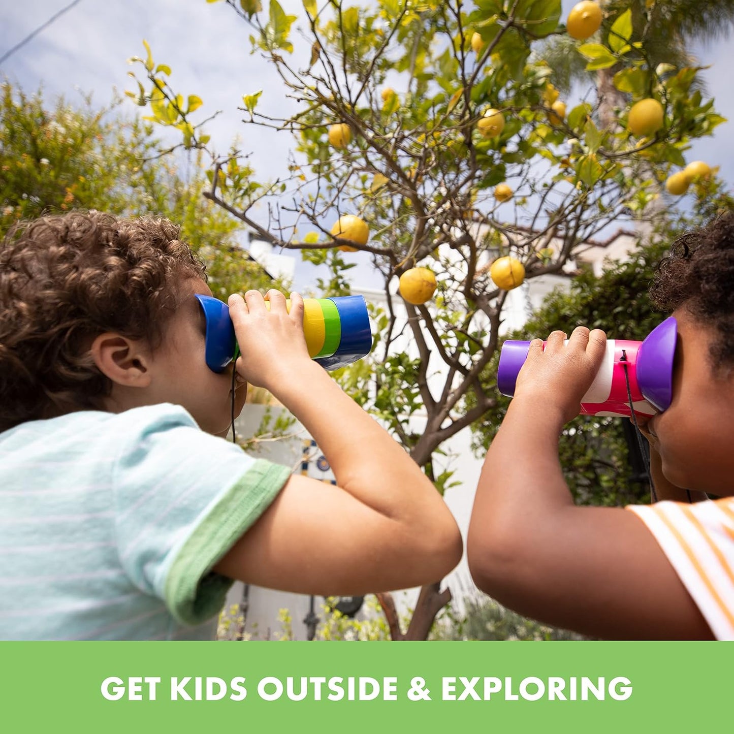 HotEducational Insights GeoSafari Kidnoculars - Toy Binoculars for Kids, Outdoor Toys for Kids Ages 4-8, Toddler Camping and Nature Toys, Lightweight Binoculars with Neck Strap, Bird Watching Gear