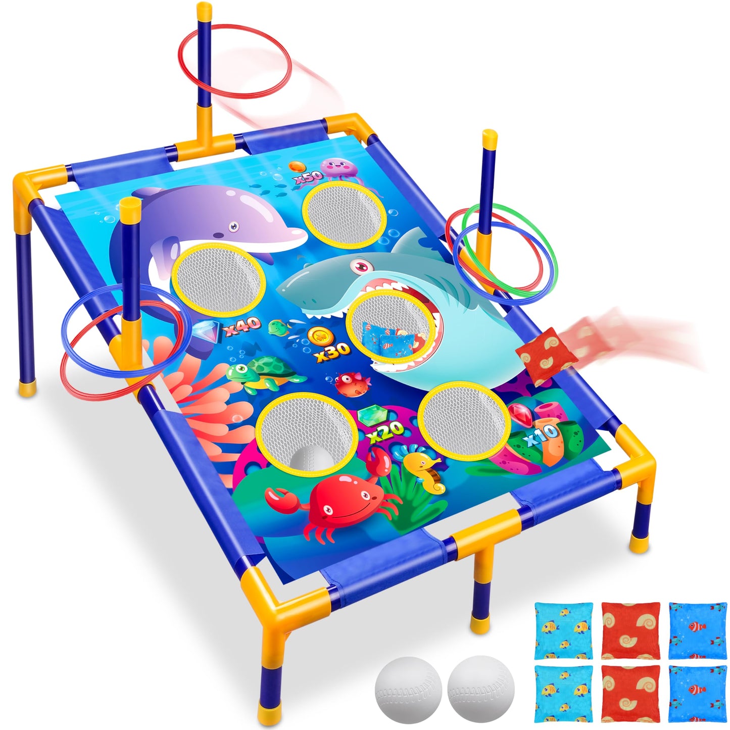 HotAnimal Bean Bag Toss Game Toy Outdoor Toss Game, Family Party Party Supplies for Kids, Gift for Boys Birthday or Christmas for Toddlers Ages 3 4 5 6 Year Old