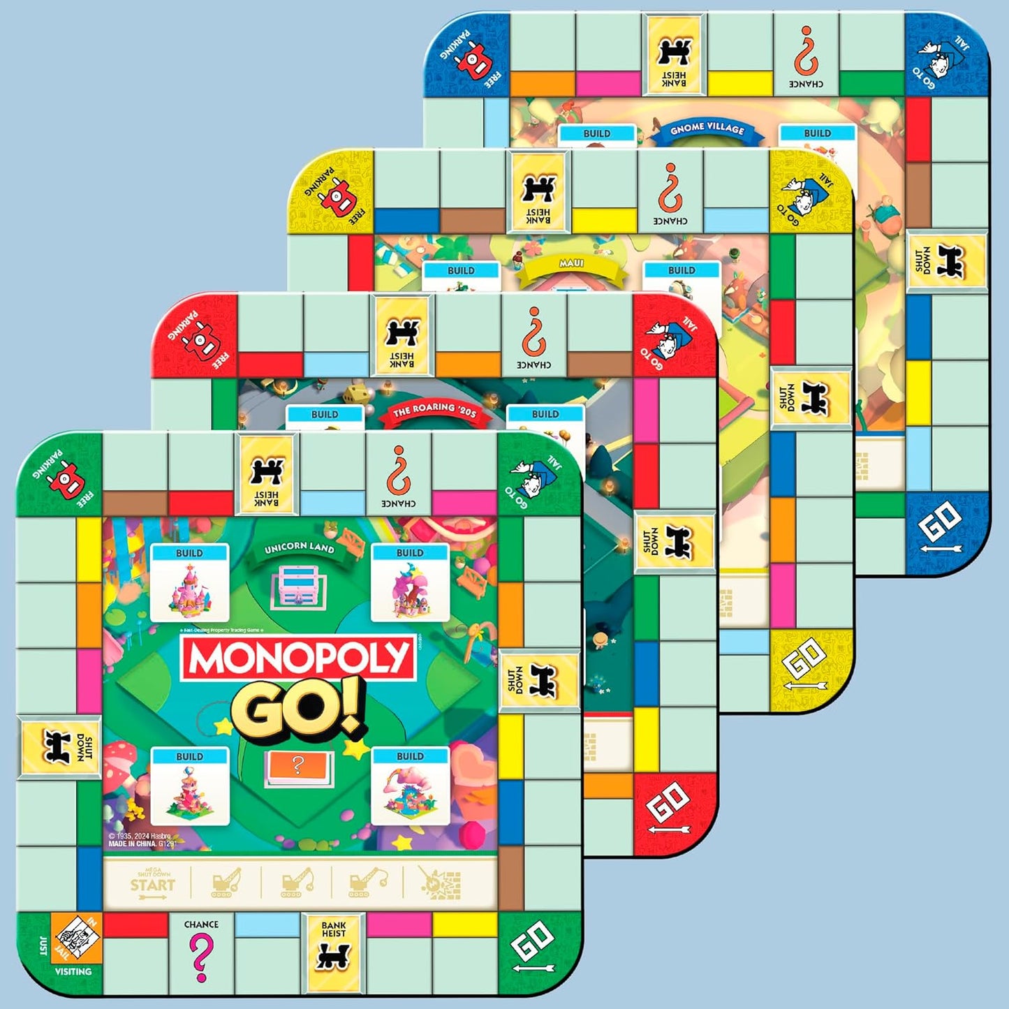 Hot Monopoly GO! Board Game | Inspired by The Popular Mobile Board Game | Ages 8+ | 2-4 Players | 15 Mins. | Family Games | Travel Games for Kids and Adults