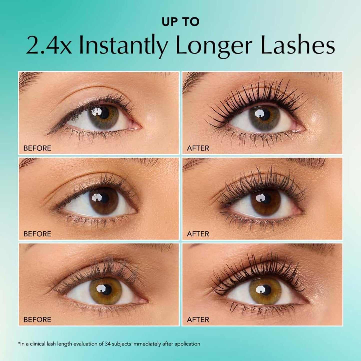 HotThrive Causemetics Thrive Mascara, Liquid Lash Extensions Mascara, Tubing Mascara Lengthening, Volumizing & Curling, Smudge Proof, Washable, No Clumping or Flaking, Vegan, Crystal (Brown Black)