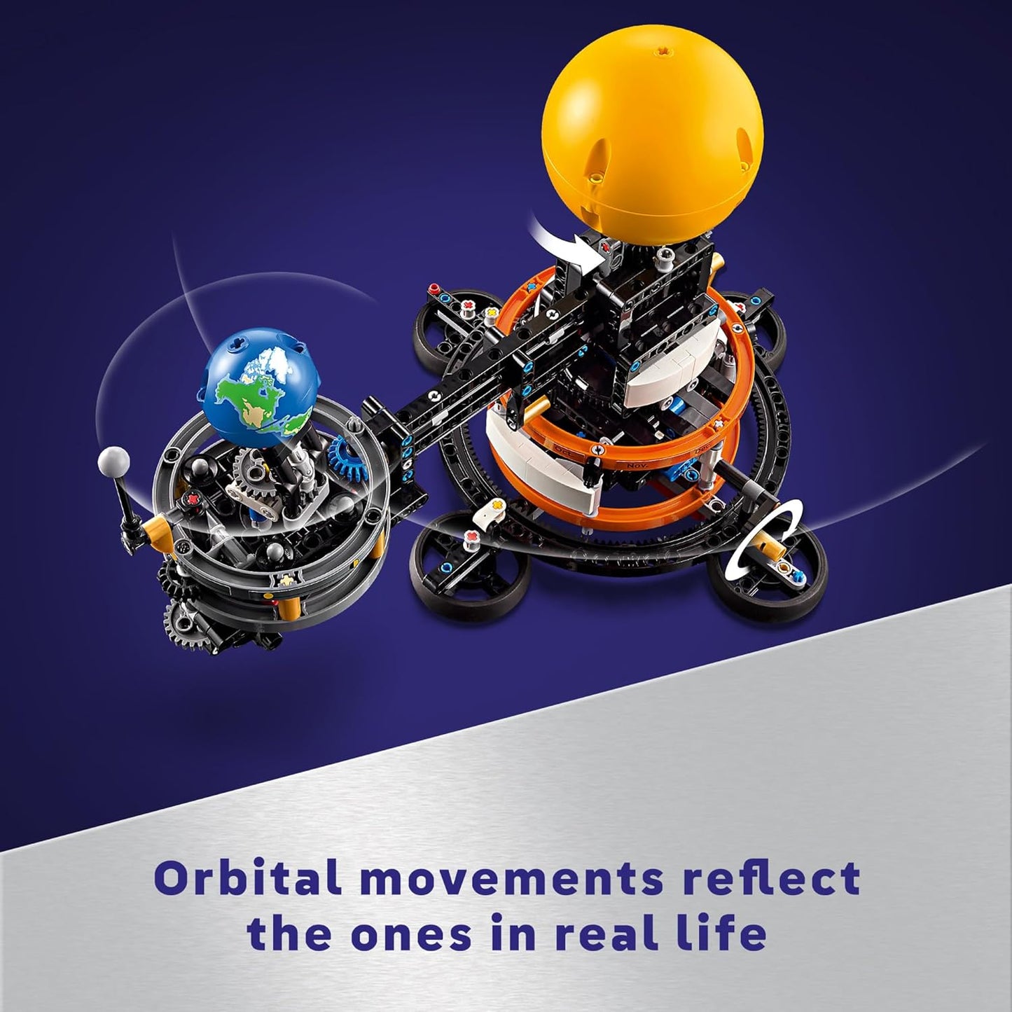 Hot LEGO Technic Planet Earth and Moon in Orbit Building Set, Outer Space Birthday Gift for 10 Year Olds, Solar System Toy for Imaginative, Independent Play, Room Décor for Boys & Girls, 42179