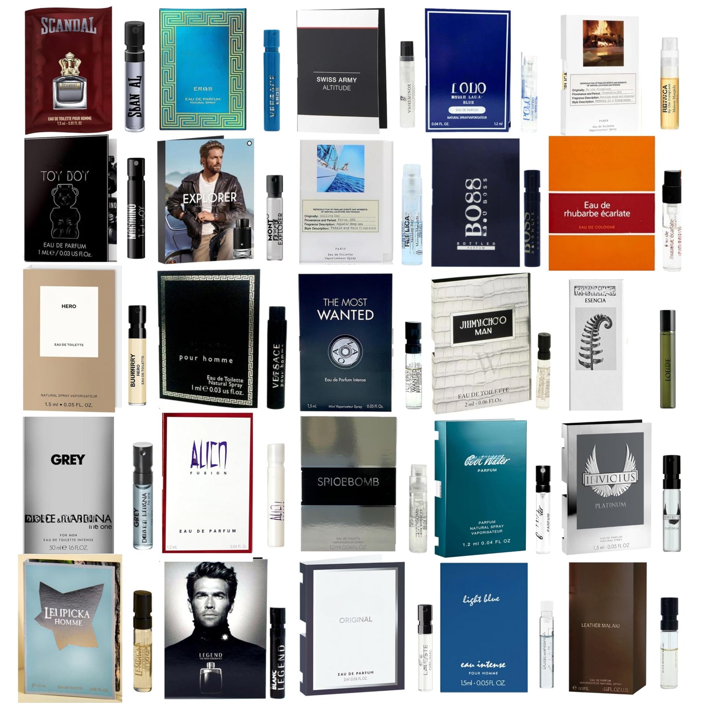 Hot Infinite Scents Cologne Samples for Men - 12 Designer Fragrance Brands