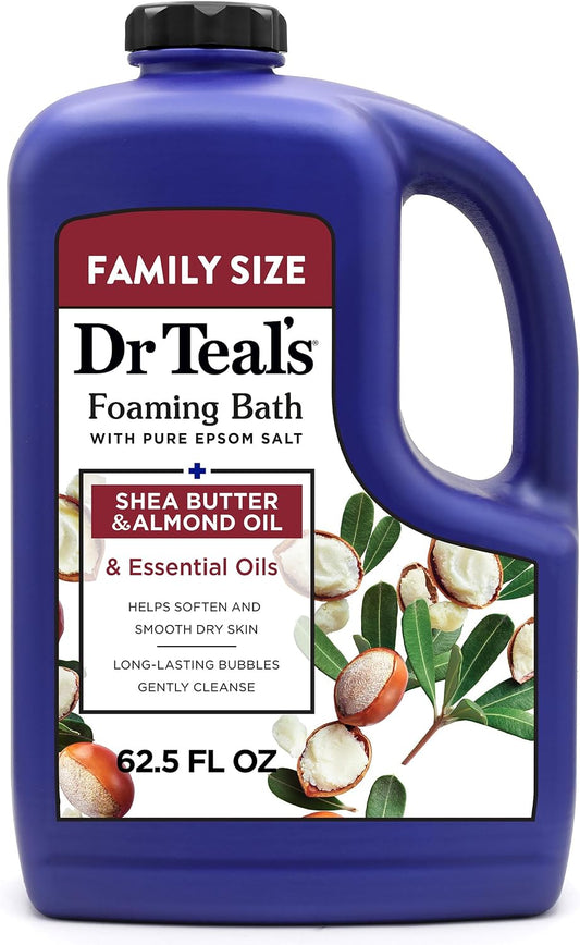 HotDr Teal's Foaming Bath with Pure Epsom Salt, Shea Butter & Almond Oil, 62.5 fl oz