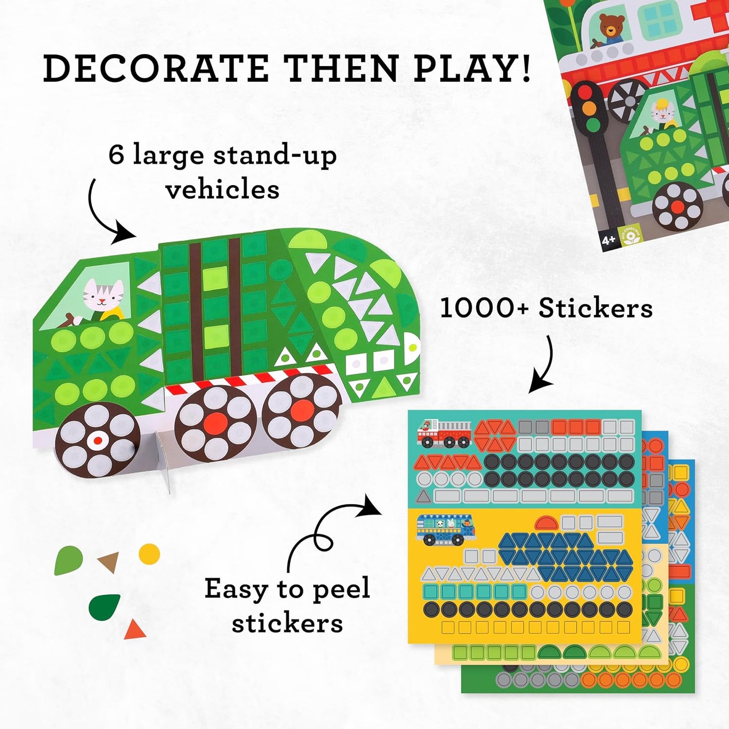 Hot Petit Collage Mosaic Sticker Activity: On the Move