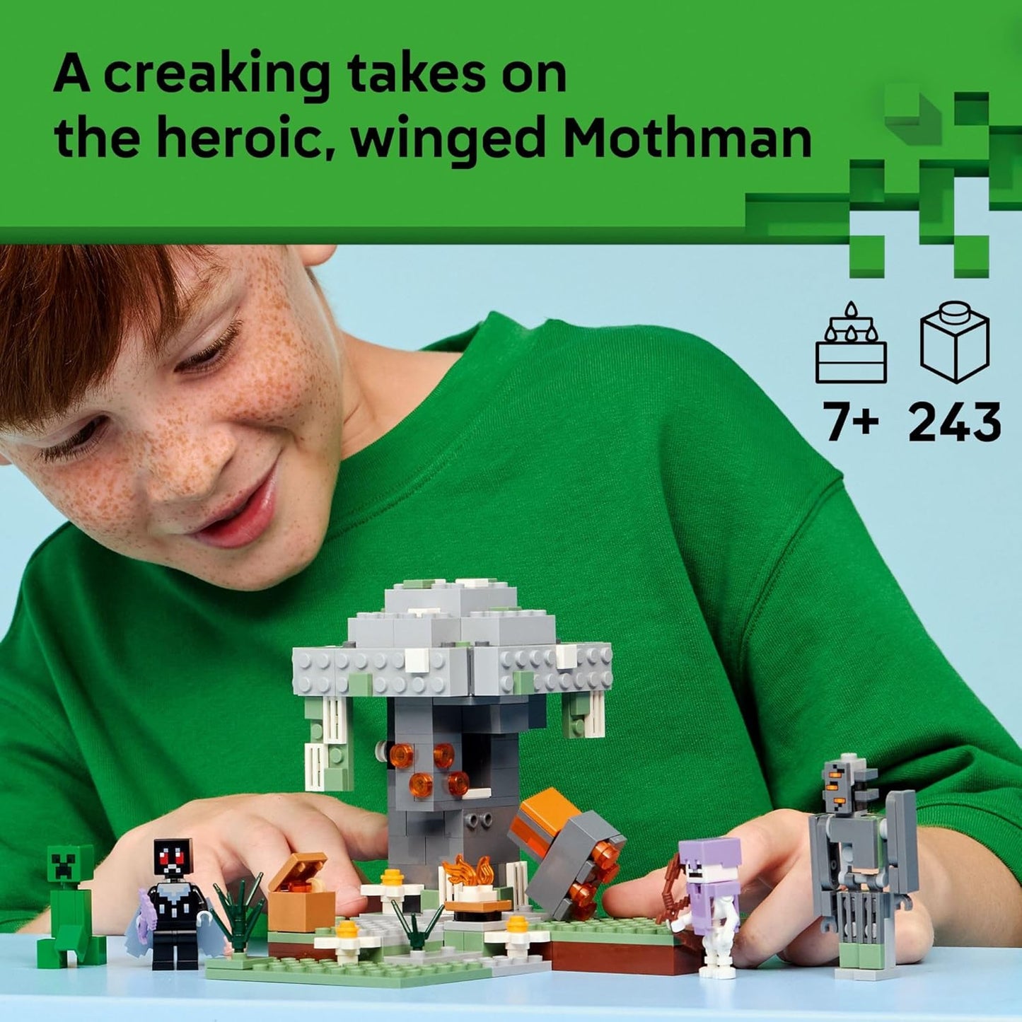 Hot LEGO Minecraft The Pale Garden Building & Pretend Play Toy for Boys & Girls - Video Game Playset & Toy Figures for Kids, Ages 7+ - W/Mothman & Creeper Minifigures - Gift Idea for Birthdays - 21586