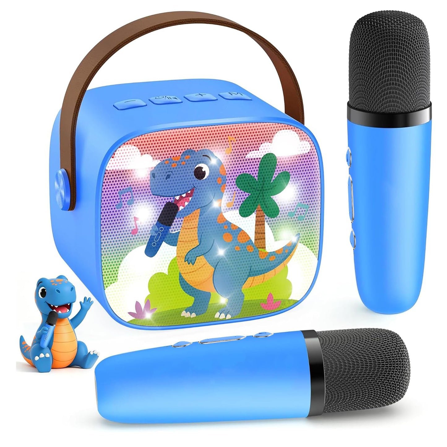 HotYLL Karaoke Machine for Kids, Portable Mini Speaker with 2 Wireless Microphones, TOP Kids Gifts for Girls Ages 3, 4, 5, 6, 7, 8, 9, 10+ Years Old, 4-12th Birthday Singing Present Toy Party (Purple)