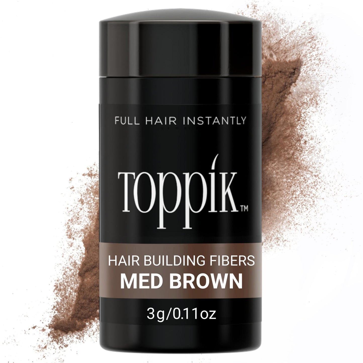 HotToppik Hair Building Fibers, Fill In Fine or Thinning Hair Instantly Thicker, Fuller Looking Hair 9 Shades,4 size options