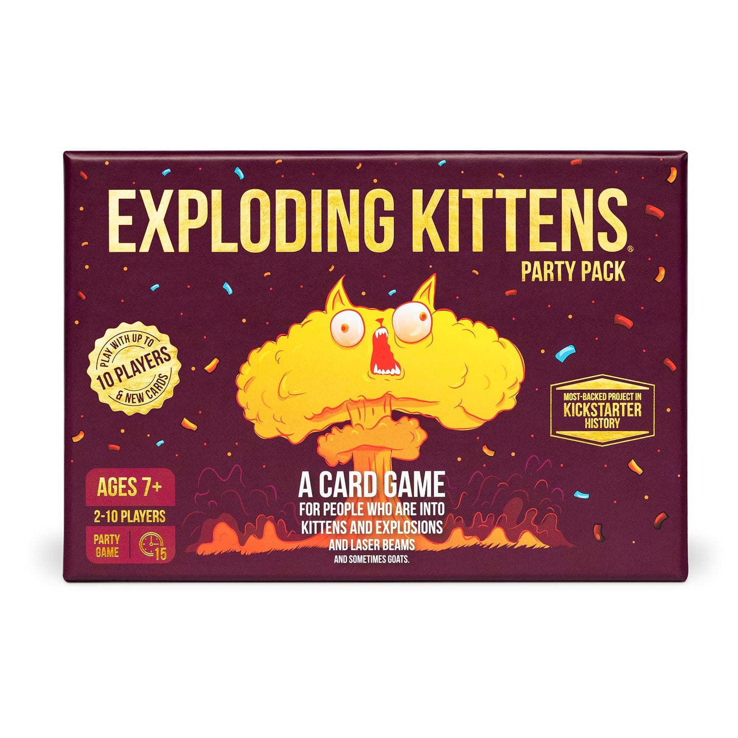 HotExploding Kittens Original Edition: 2-5 Players - Ages 7+ Family Card Game | Draw cards, betray your friends, and try not to explode! Great for family game nights, parties, travel, quick 15-minute play.