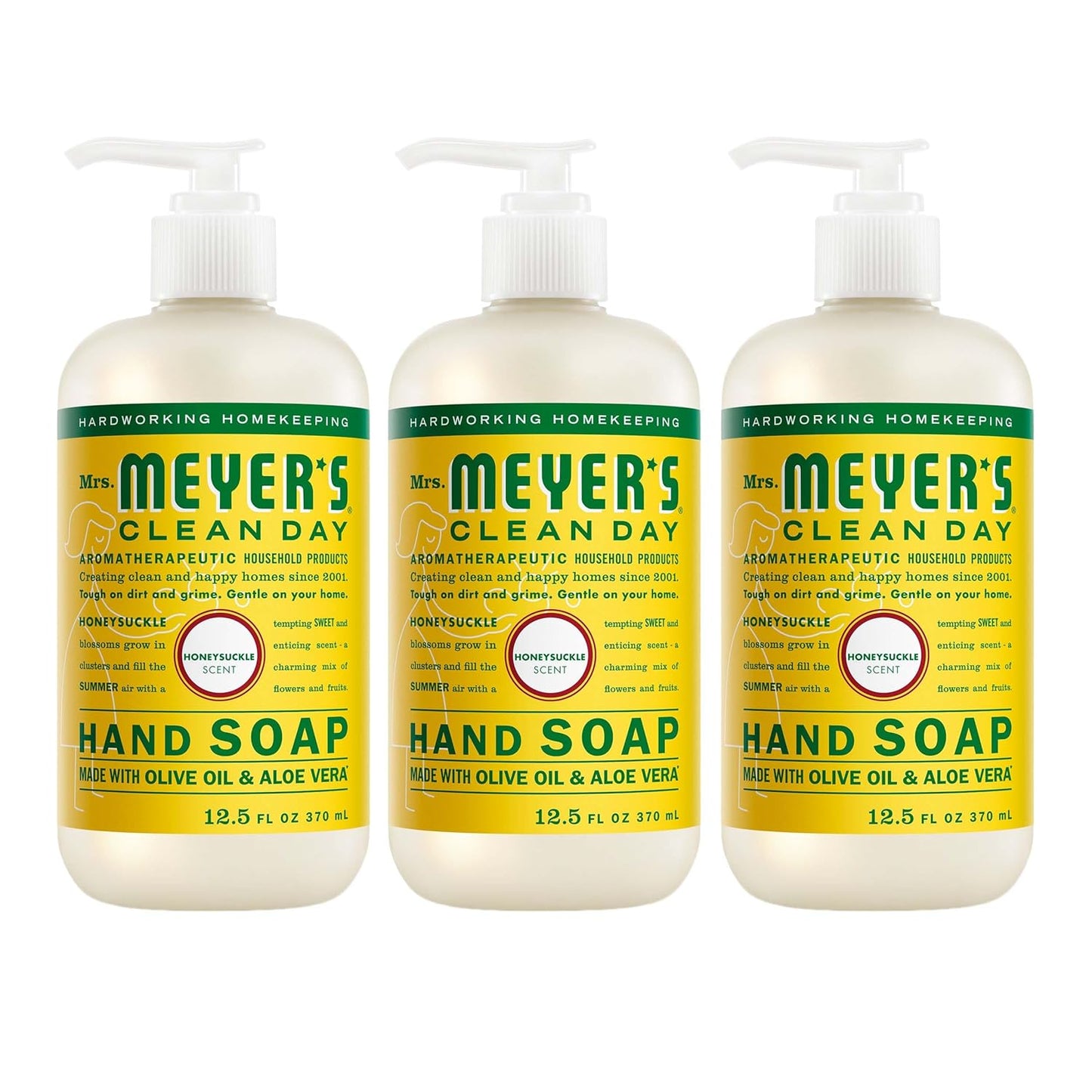 HotMRS. MEYER'S CLEAN DAY Hand Soap, Honeysuckle Scent, 12.5 Fl Oz Bottle - 3 Pack
