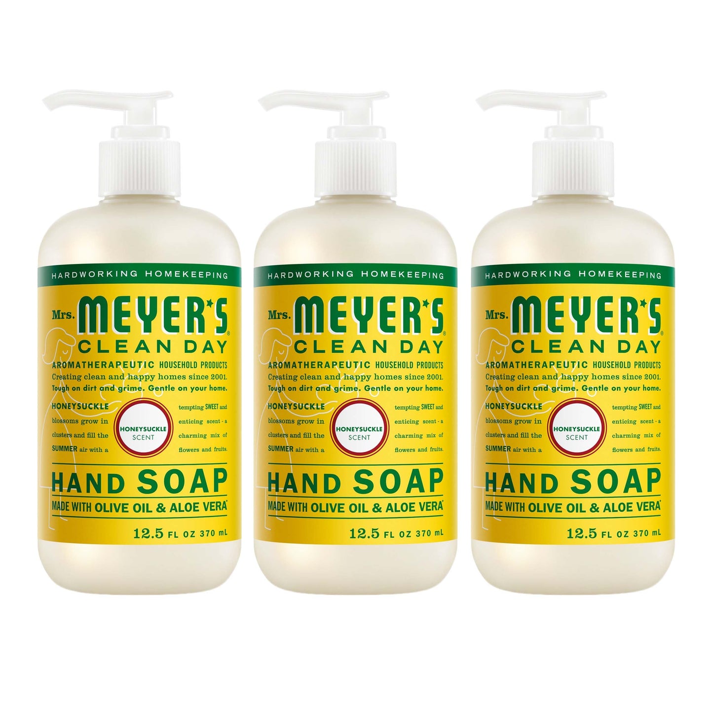 HotMRS. MEYER'S CLEAN DAY Hand Soap, Lemon Verbena Scent, 12.5 Fl Oz Bottle - 3 Pack