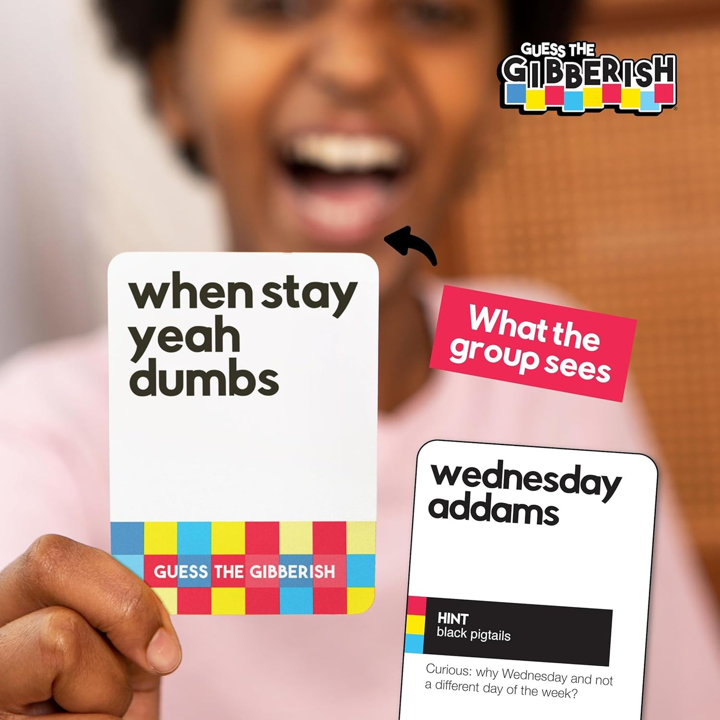 HotGuess The Gibberish Card Game for Families by Relatable, From The Creators of Incohereant, Fun Kids Games for Kids 12+, Game Night With Friends, Includes 400 Cards, Instructions, and 1 Sand Timer