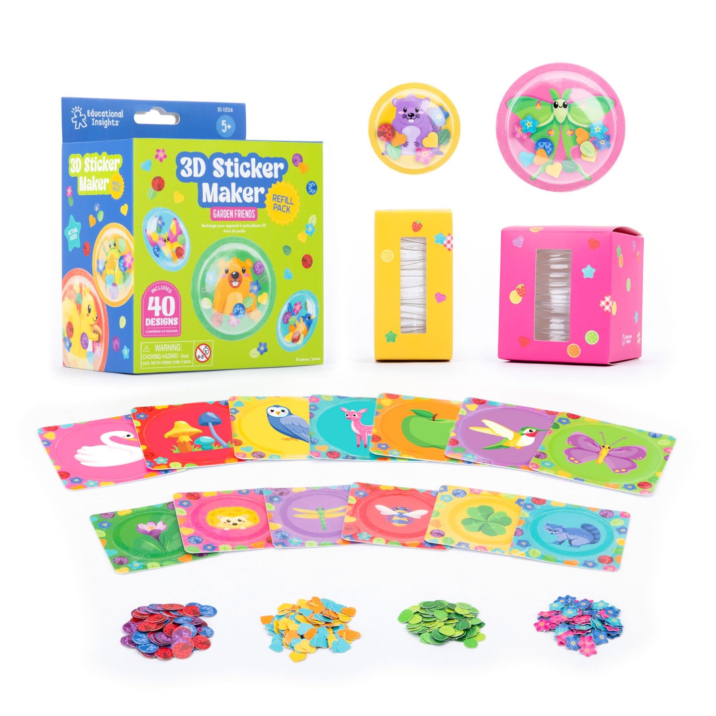 Hot Educational Insights 3D Sticker Maker Kit - Arts and Crafts for Kids Ages 4-8, Make Your Own 3D Stickers, Sticker Making Machine, DIY Puffy Stickers for Kids, Mess-Free Toddler Craft Kit