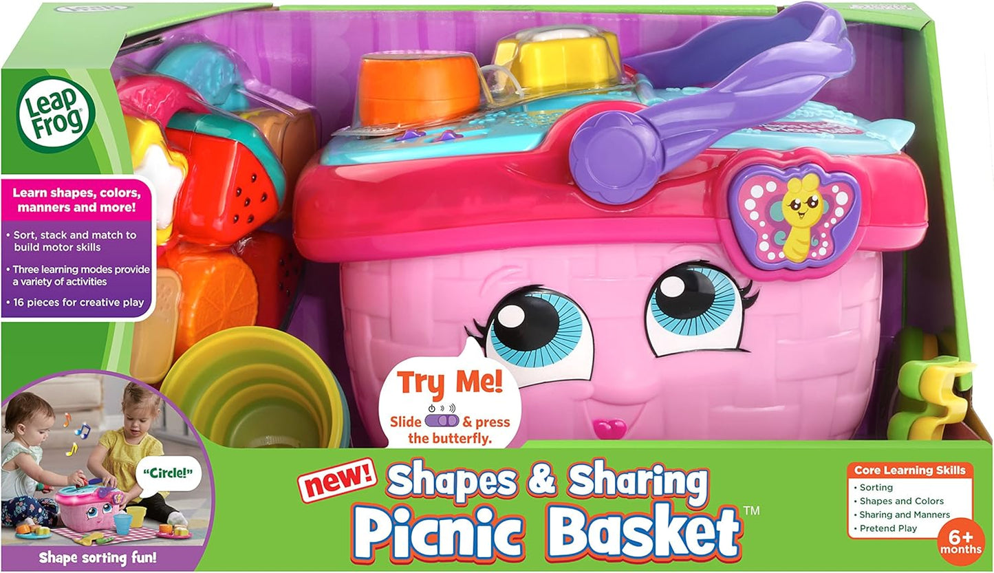 HotLeapFrog Shapes and Sharing Picnic Basket, Pink