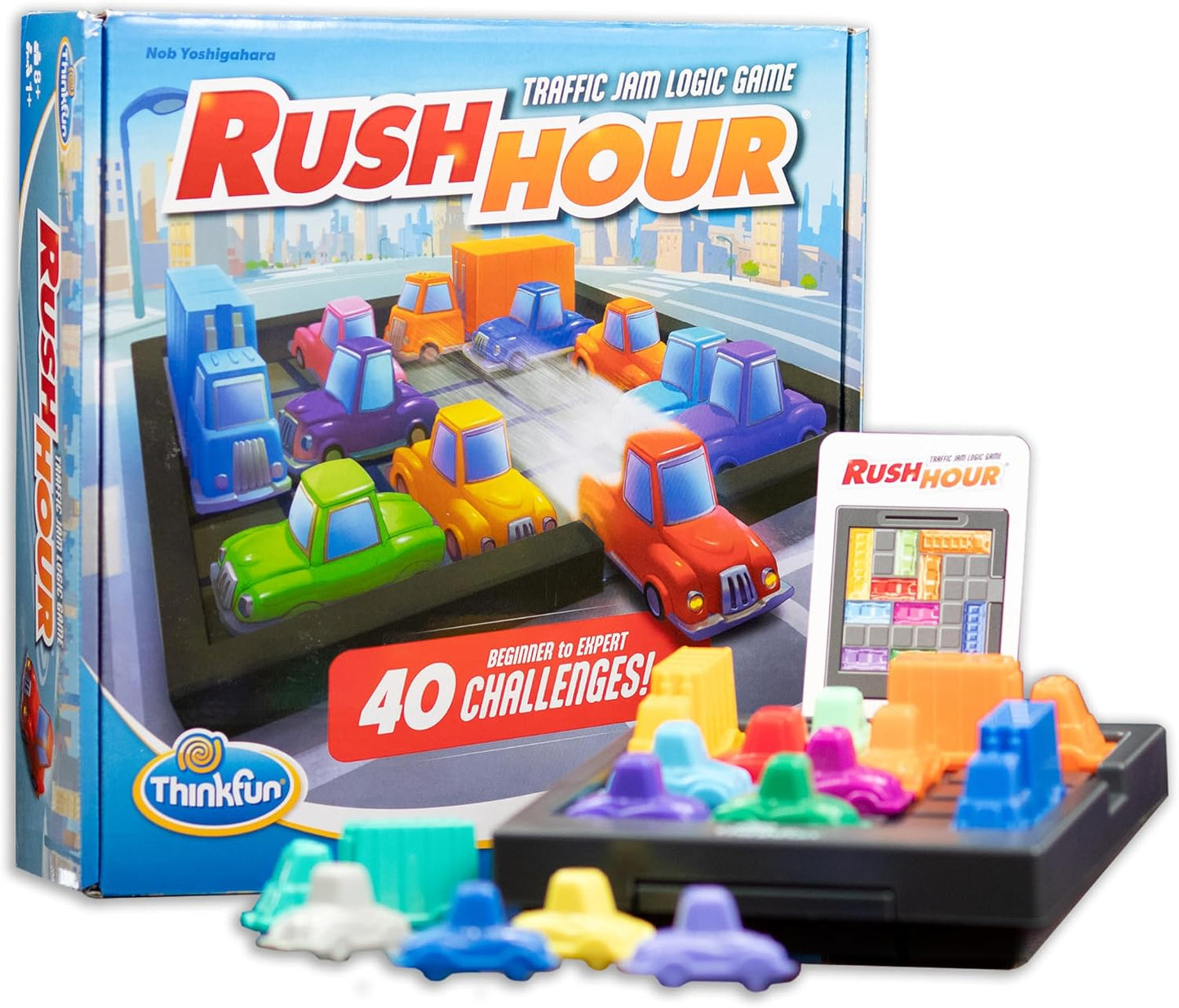 Hot ThinkFun Rush Hour Traffic Jam Logic Game - Engaging STEM Toy for Kids Age 8 and Up - Enhances Reasoning & Planning Skills - MESH Accredited - 20+ Awards - Trusted Worldwide Seller for Over 20 Years