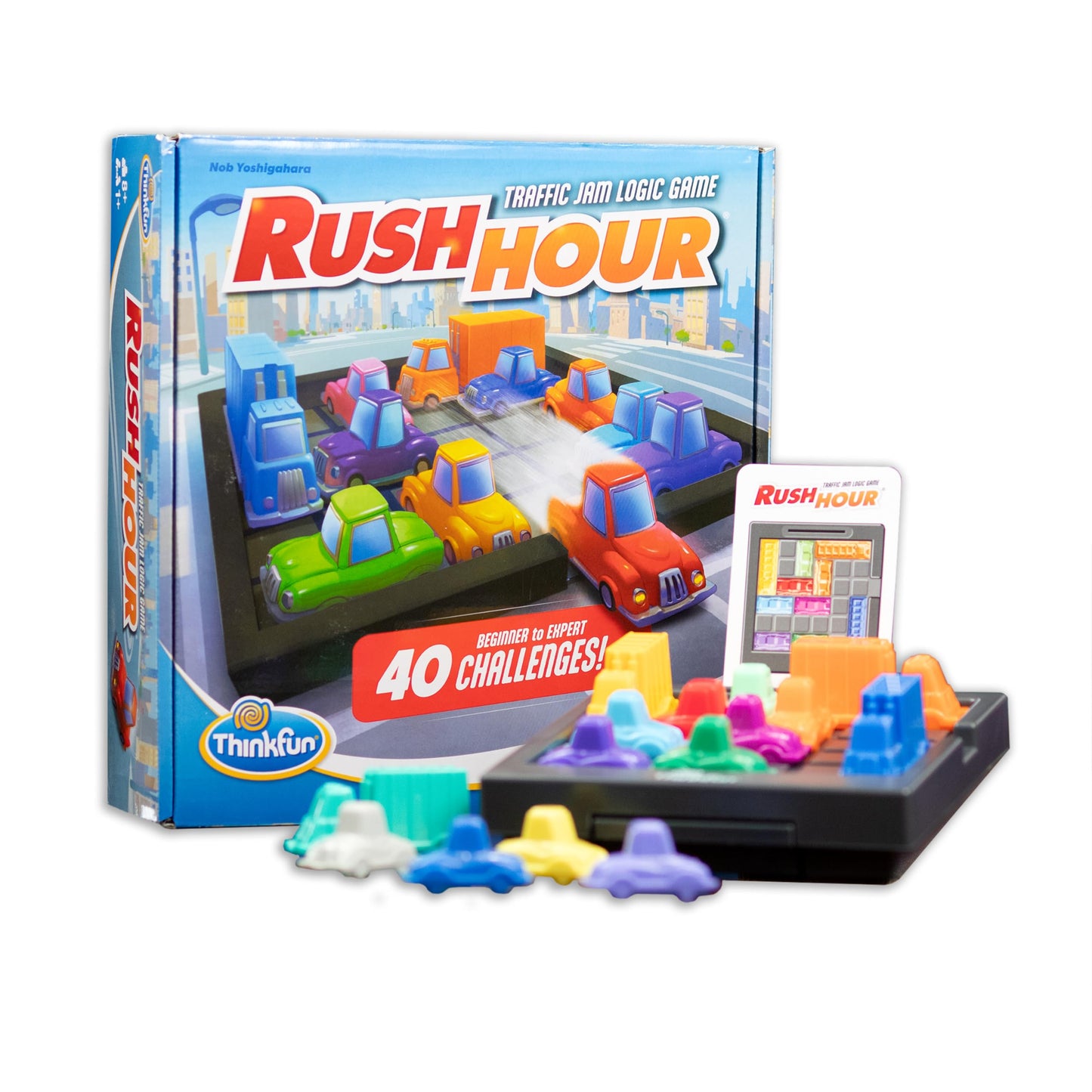 Hot ThinkFun Rush Hour Traffic Jam Logic Game - Engaging STEM Toy for Kids Age 8 and Up - Enhances Reasoning & Planning Skills - MESH Accredited - 20+ Awards - Trusted Worldwide Seller for Over 20 Years
