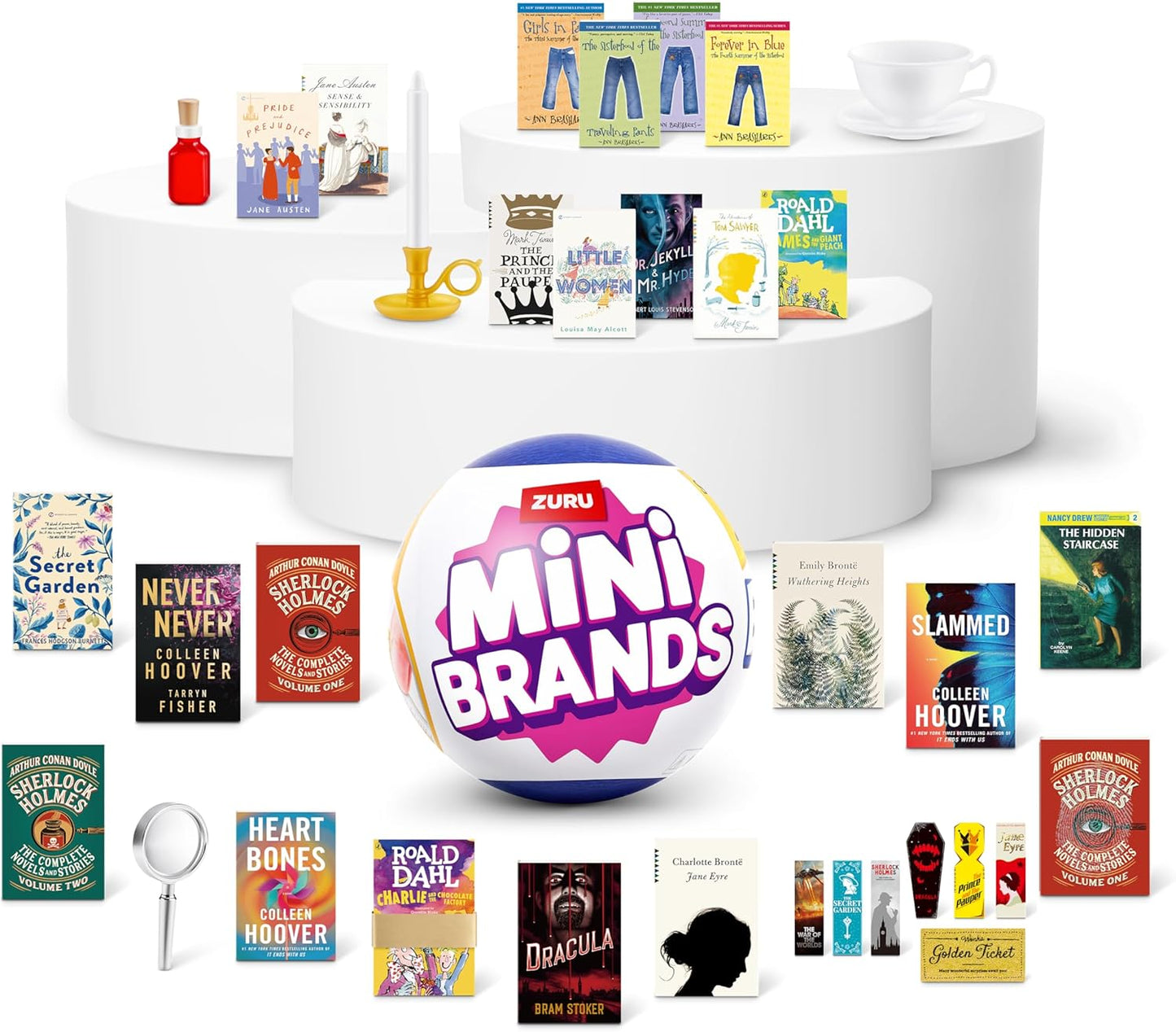Hot Mini Brands Mini Books Series 2 Capsule by ZURU, Collectible Miniature Book Toy Kids 3+ (2 Capsules)