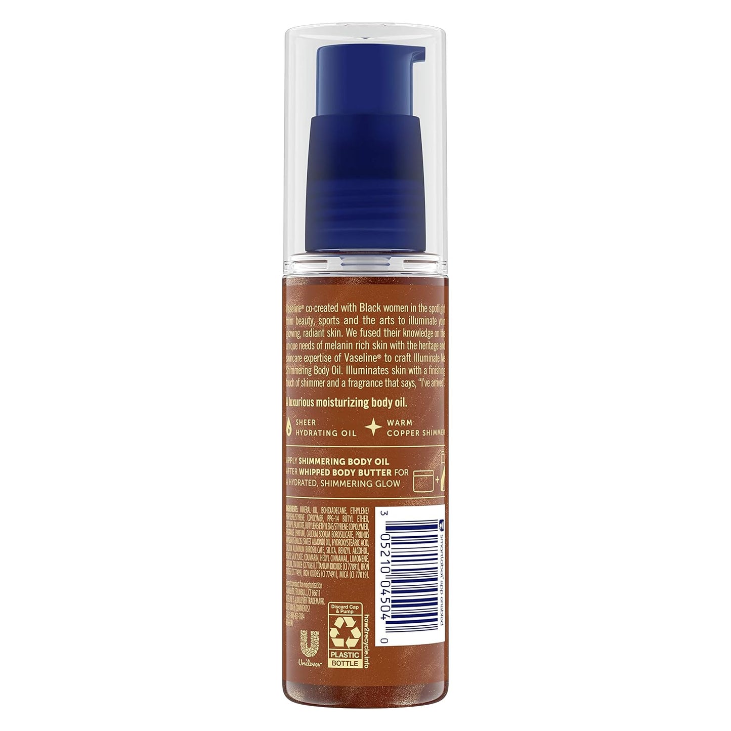 HotVaseline Illuminate Me Shimmering Body Oil Created for Melanin Rich Skin, Illuminates Skin with Finishing Touch of Shimmer for Glowing Skin 3.3 oz