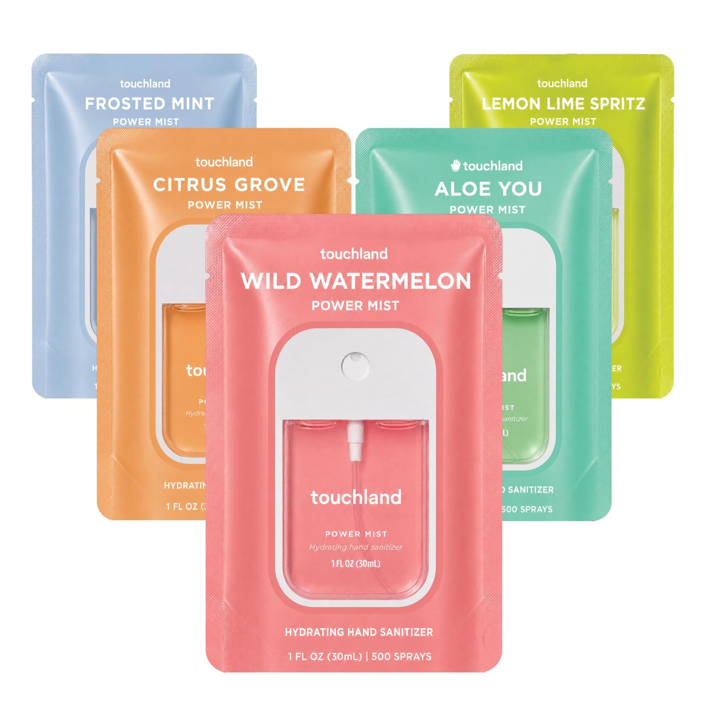 HotTouchland Juicy Trio Hydrating Hand Sanitizer Spray Set Travel Size