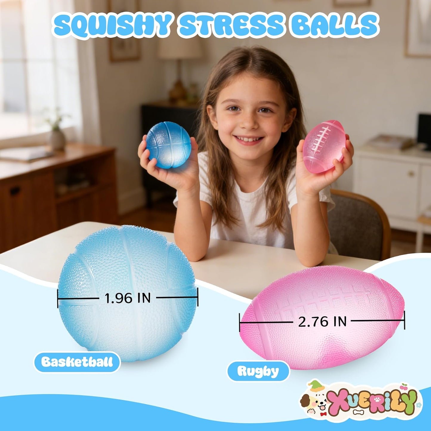 Hot Squishy Stress Ball & Slow Rising Butter Squishy Fidget Toys Set - 4 Pack Ultra Soft Sensory Toys, Cute Taba Pack for Kids Adults, Desk Toy, Party Favors & Gift Ideas