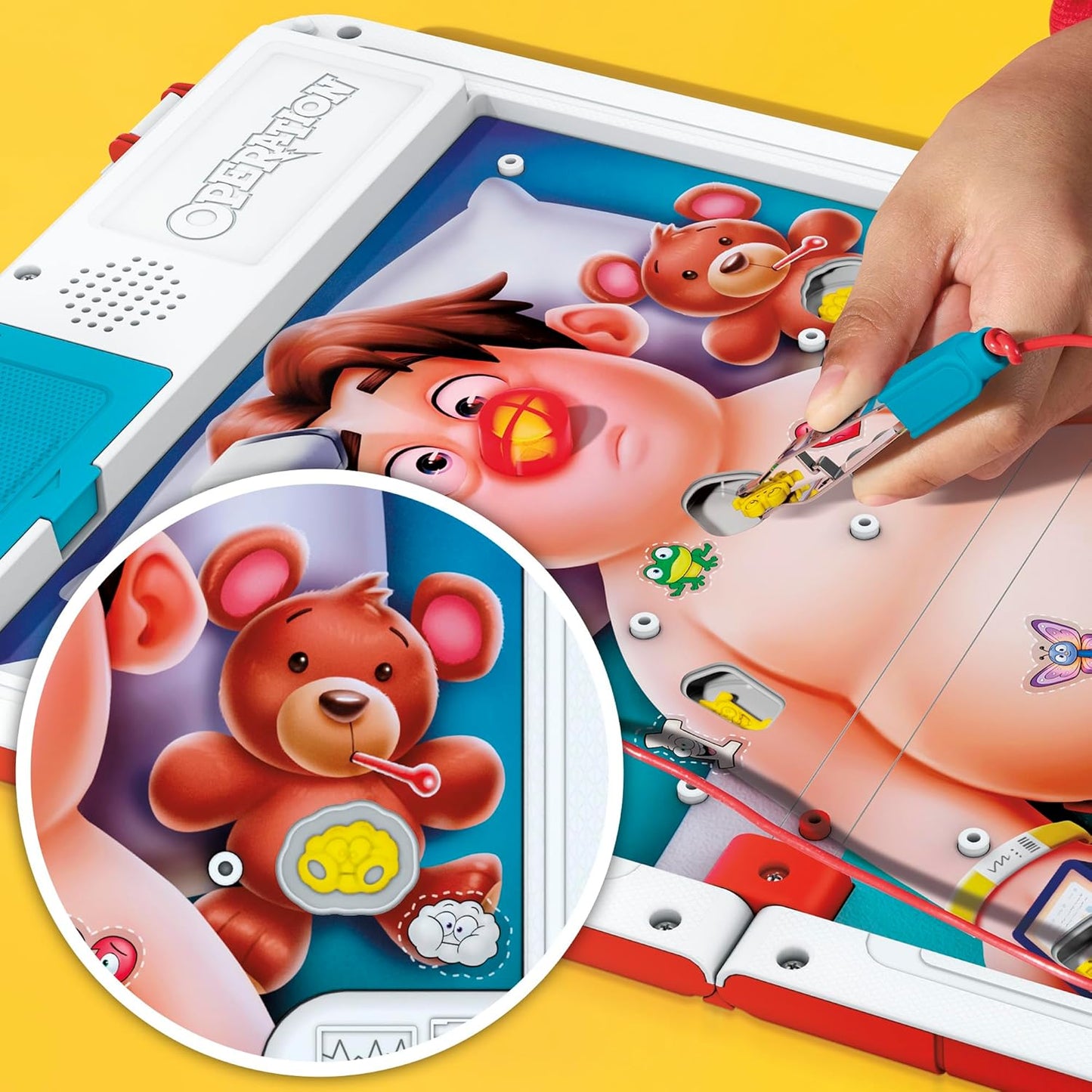 HotOperation Electronic Board Game with All-in-One Carrying Case | 2 Ways to Play | Ages 6+ | 1+ Players | 10 Mins. | Fun Kids Games