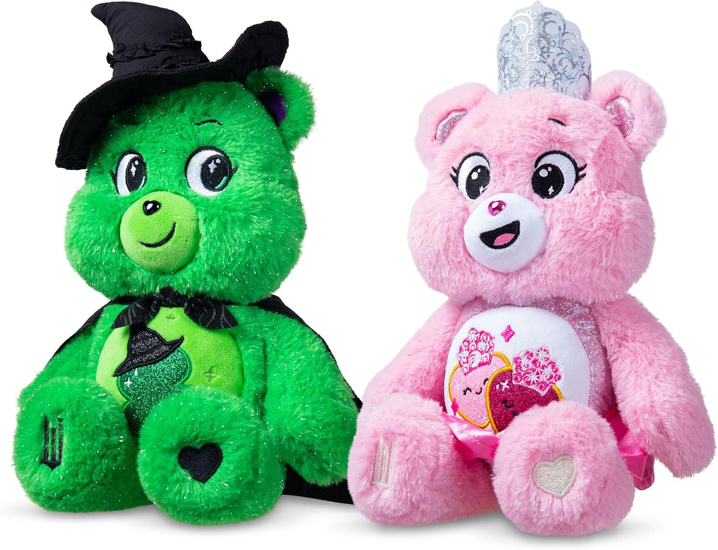 Hot Care Bears - Care Bears x Wicked 2-Pack - Love-a-Lot Bear as Glinda & Good Luck Bear as Elphaba