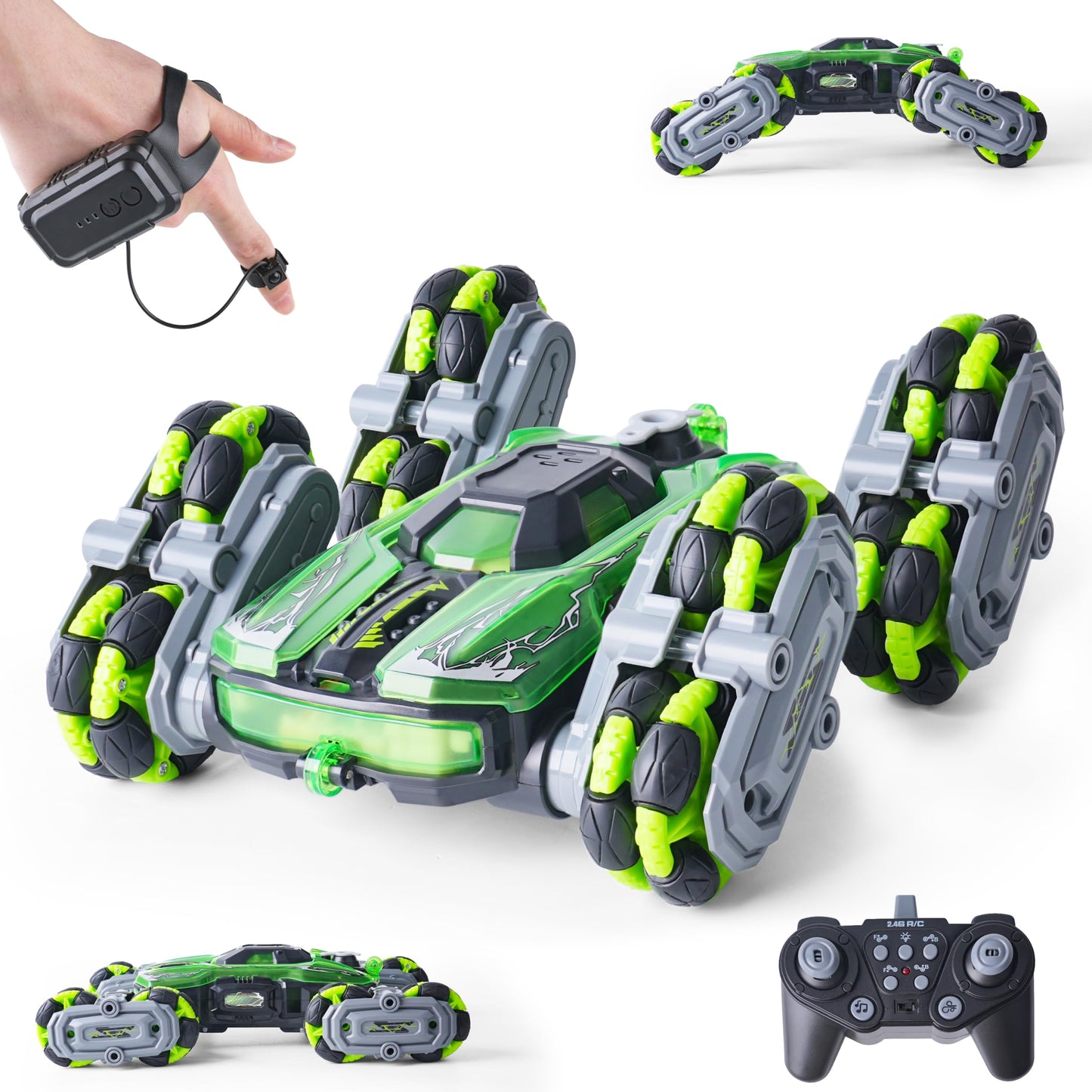 HotNEXBOX Cool 8 Wheels Hand Controlled rc Stunt Car Toys, Gesture Sensing Remote Control Cars for Boys Age 6 7 8-12 13 14 Year Old, Birthday Gifts Ideas for Kids