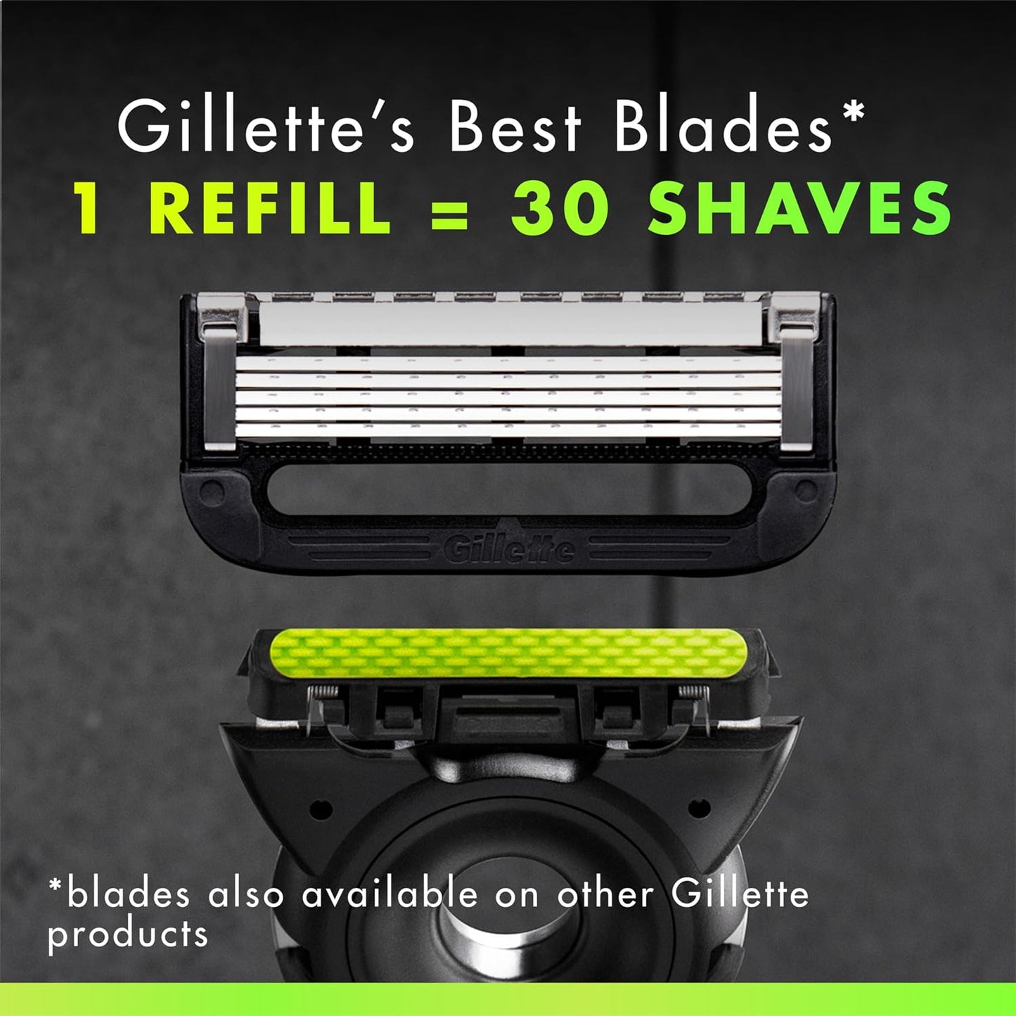 HotGillette Labs Shaving Razor Blade Refills for Men, 12 Count