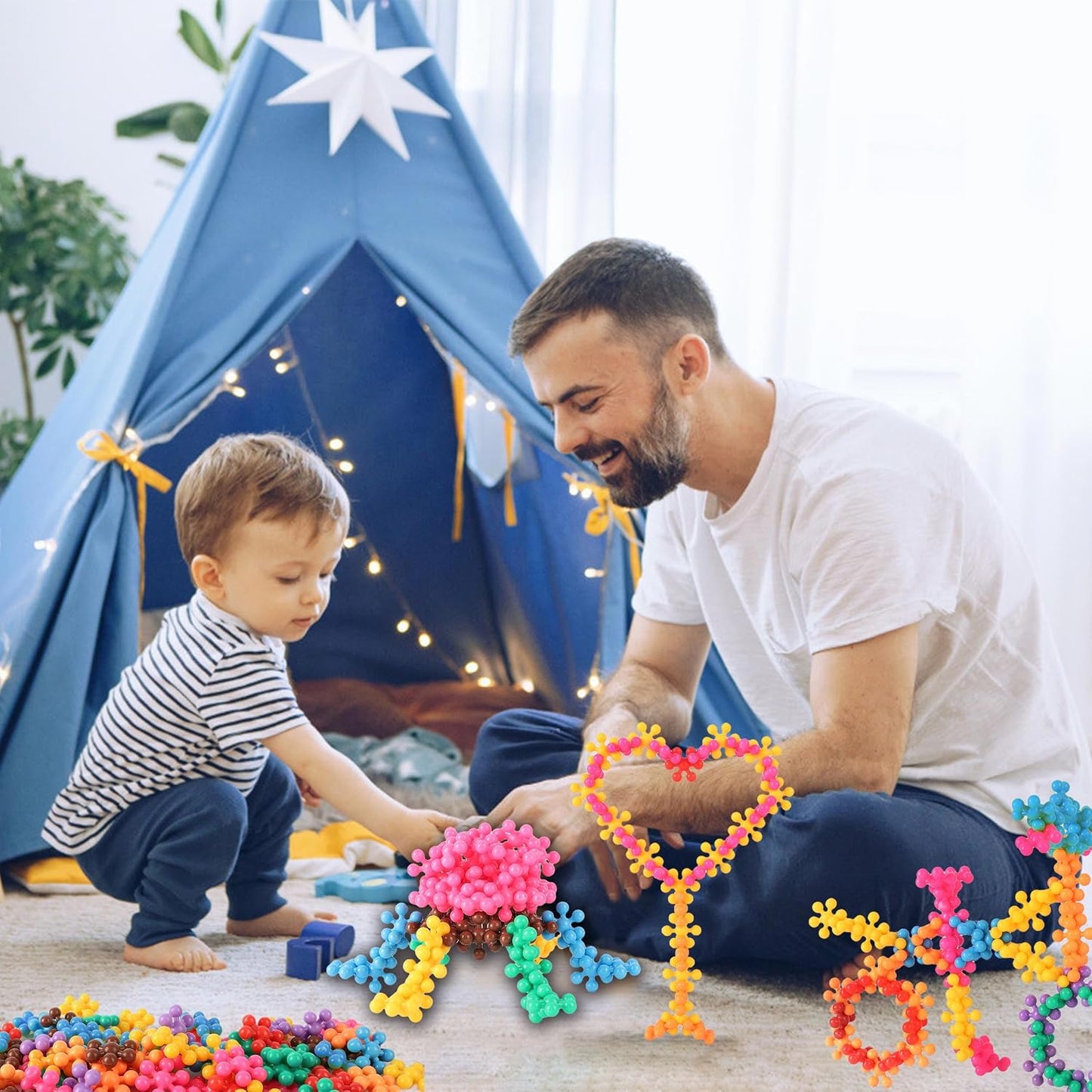 Hot TOMYOU 200 Pieces Building Blocks Kids STEM Toys Educational Discs Sets Interlocking Solid Plastic for Preschool Boys and Girls Aged 3+, Safe Material Creativity