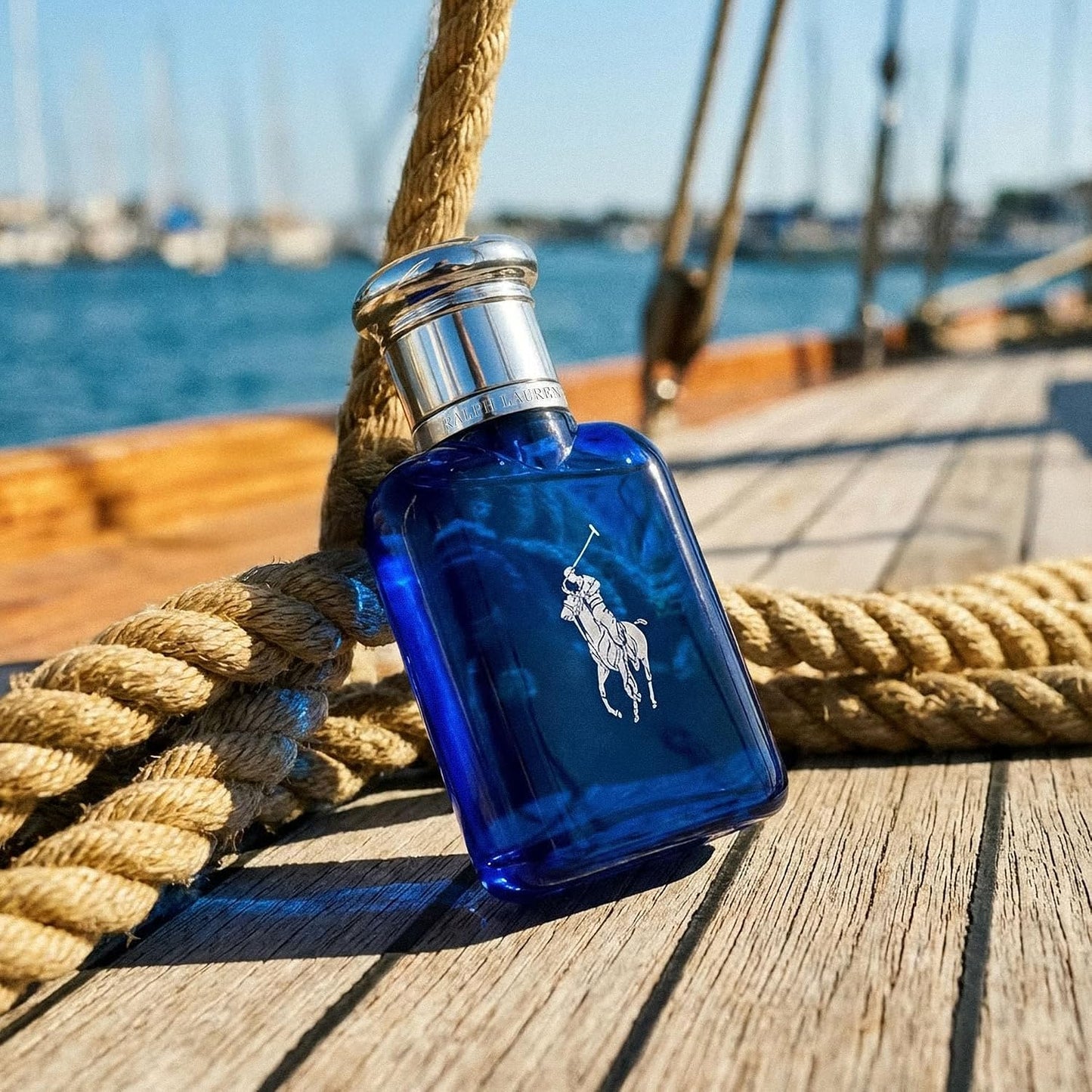 Hot RALPH LAUREN FRAGRANCES - Polo Blue - Eau de Toilette - Men's Cologne - Aquatic & Fresh - With Citrus, Sage, and Suede - Medium Intensity
