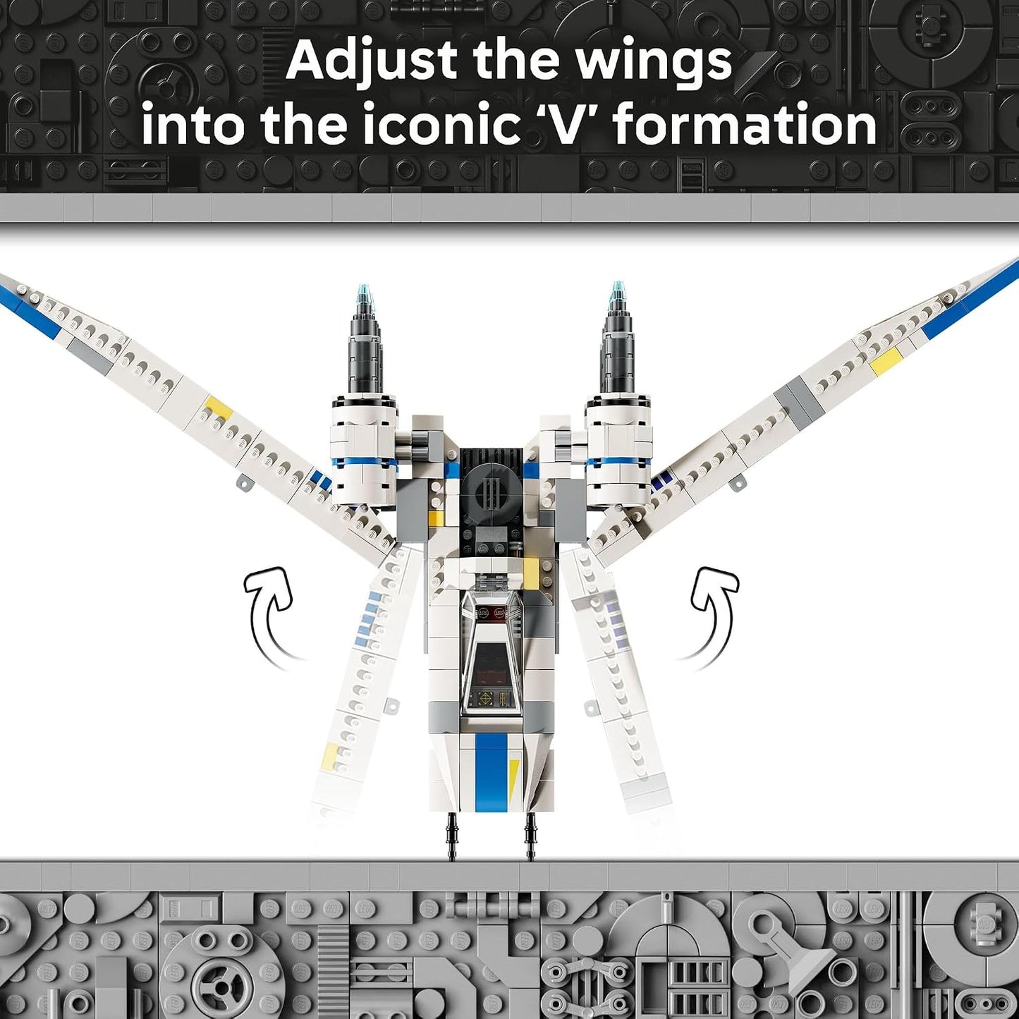Hot LEGO Star Wars Rebel U-Wing Starfighter Building Set - Includes Cassian Andor, Dedra Meero and K-2SO - Model Action Toy - Birthday Gift Idea for Boys, Girls, Kids, Ages 8+ - 75399