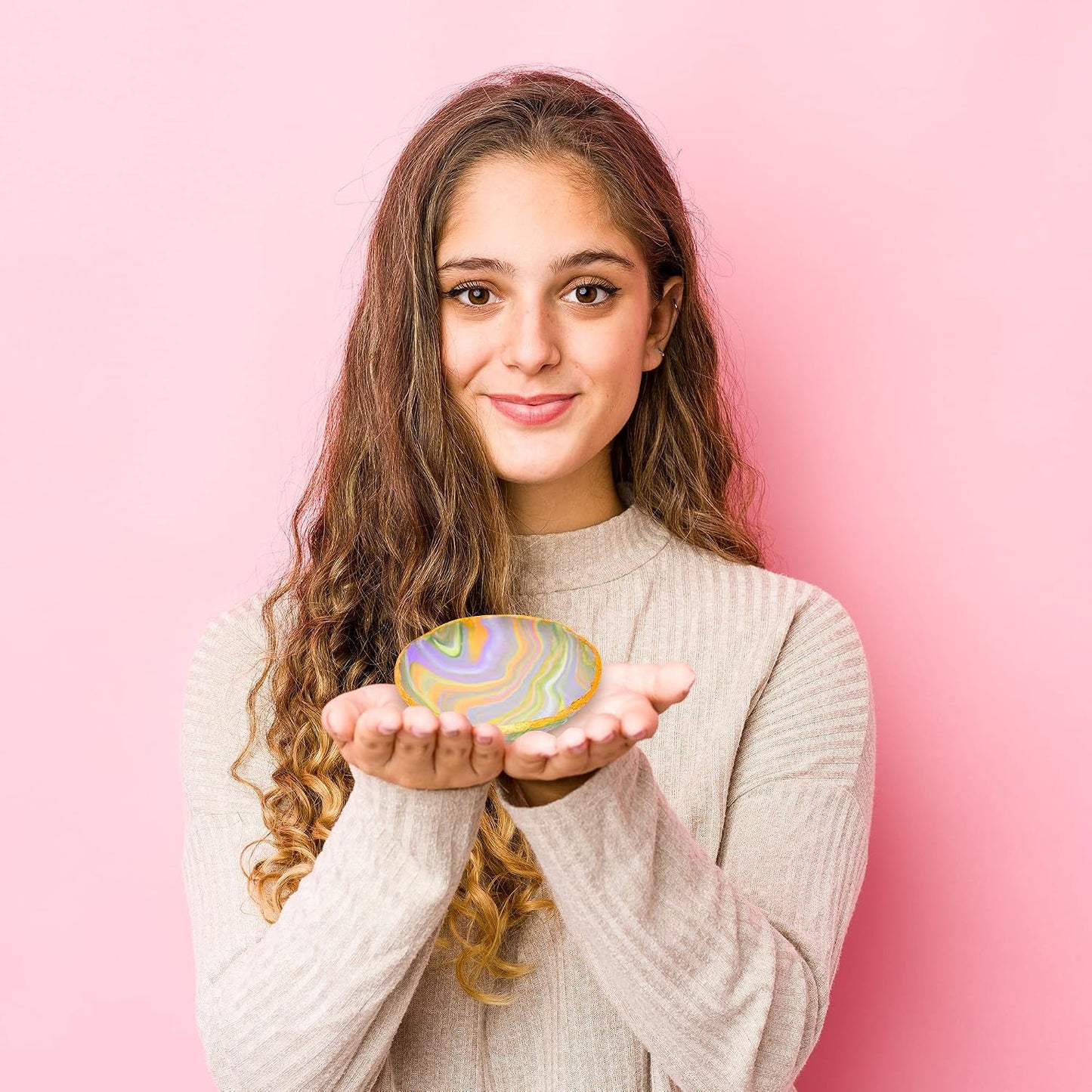 HotJOiFULi Make Your Own Clay Jewelry Bowls Arts and Crafts Kit for Girls Kids Ages 8 9 10 11 12 Years Old