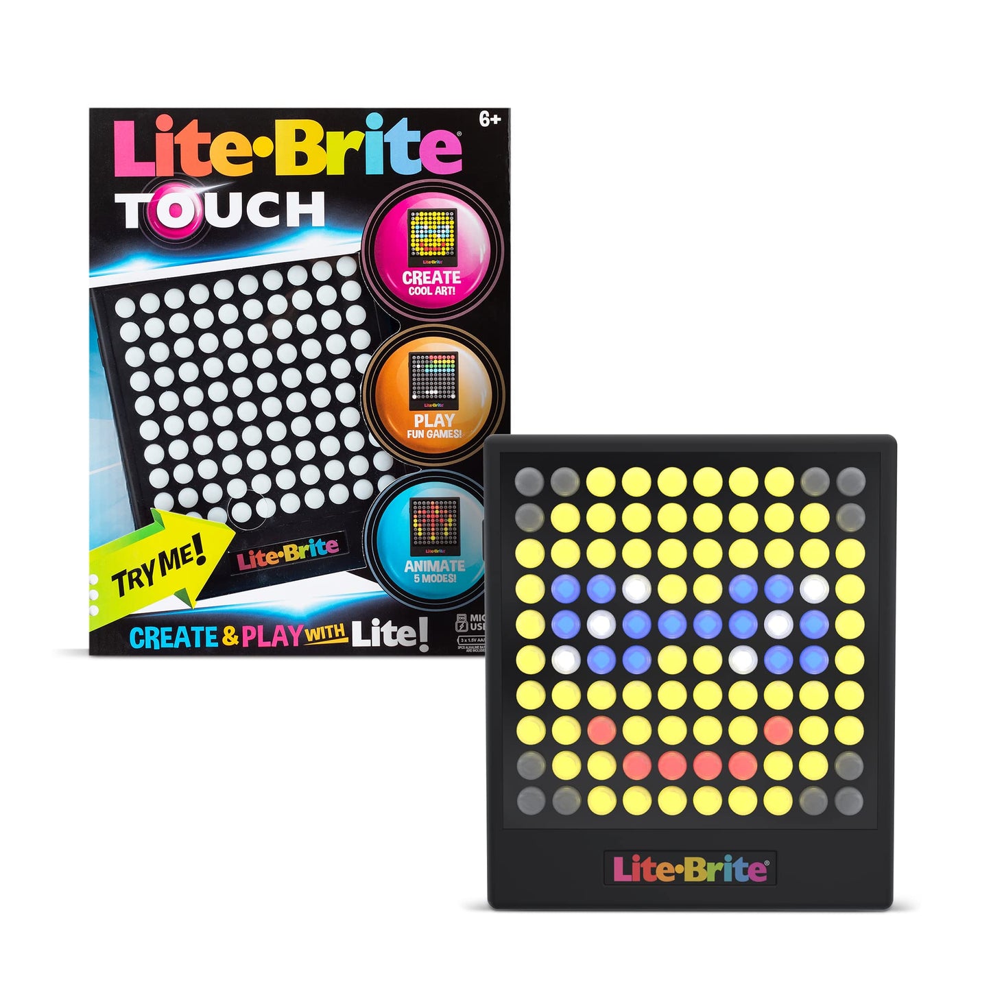 HotLite-Brite Touch - Create, Play and Animate - Light Up Portable Stem Sensory Learning Toy, Creative Art Stem Toy for Girls, Boys, Unisex, Toddler, Holiday, Birthday, Gift, Ages 6+