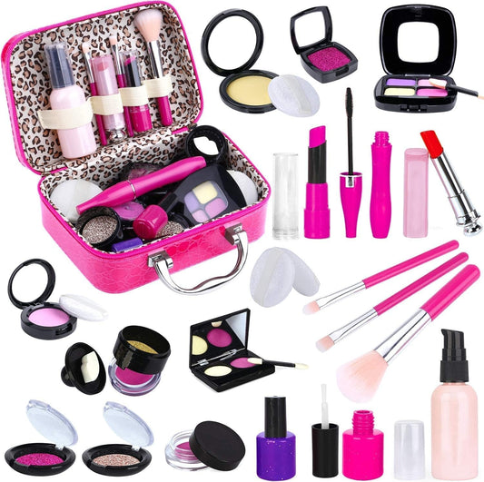Hot TEPSMIGO Pretend Makeup Kit for Girls, Kids Pretend Play Makeup Set - with Cosmetic Bag for Birthday Christmas, Toy Makeup Set for Little Girls Age 3+(Not Real Makeup)