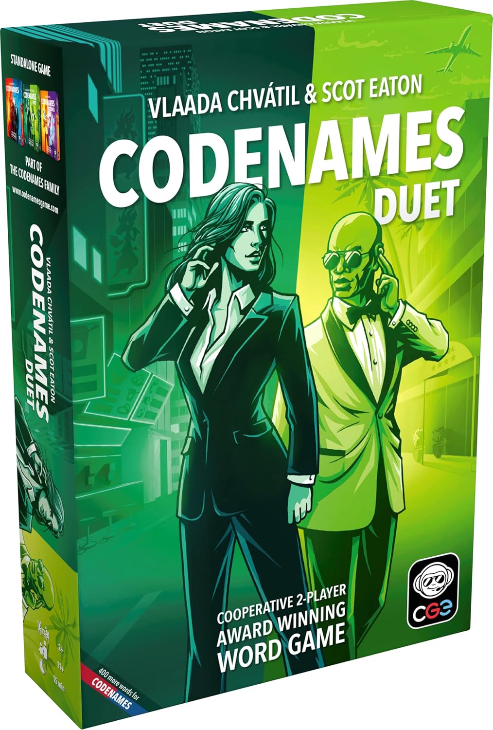 Hot CGE Codenames: Duet Board Game (2nd Edition) | The Top Secret Cooperative Word Association Game for Two Players & Couples Game Nights