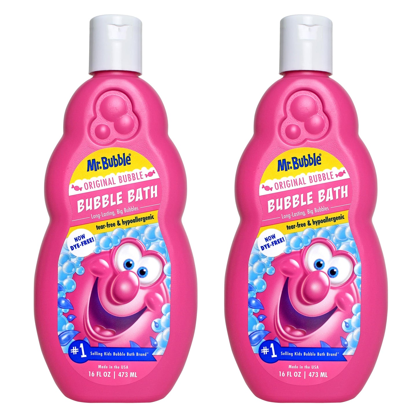 HotMr. Bubble Extra Gentle Bubble Bath - Hypoallergenic, Tear Free Bubble Bath Solution Perfect for Sensitive Skin (Pack of 2 Bottles, 16 fl oz Each)
