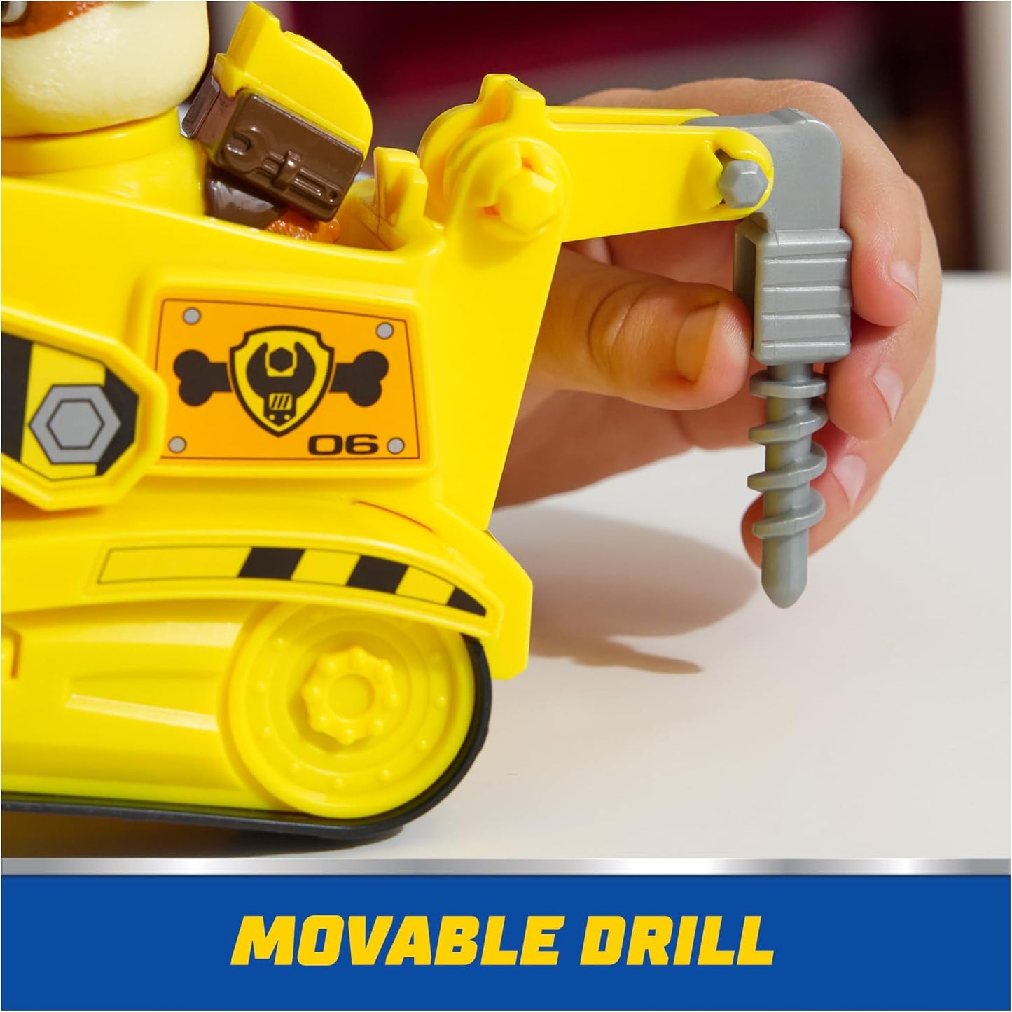 Hot Paw Patrol, Rubble’s Bulldozer Toy Truck with Collectible Action Figure, Sustainably Minded Kids Toys for Boys & Girls Ages 3 and Up